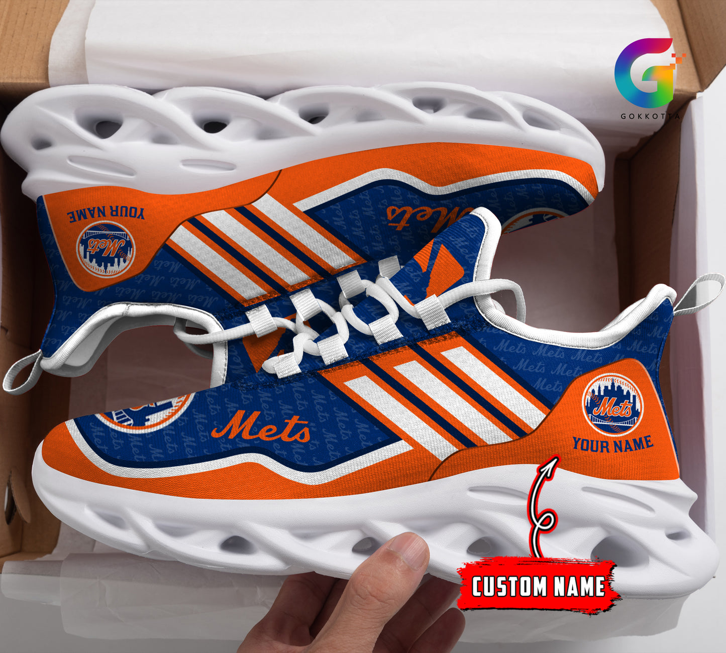 Ideafootwear New York Mets MLB Max Soul Shoes Sneakers For Men And Women