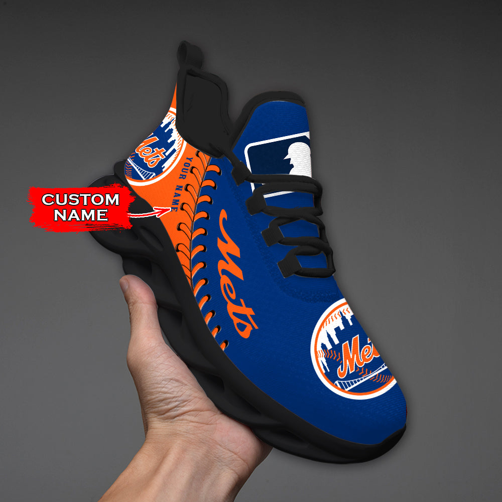 Ideafootwear New York Mets MLB Max Soul Shoes Sneakers For Men And Women