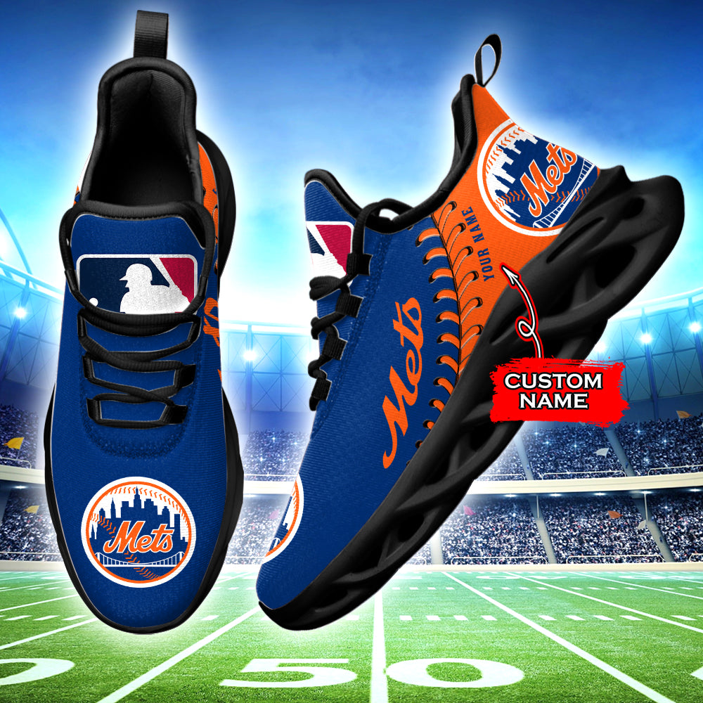 Ideafootwear New York Mets MLB Max Soul Shoes Sneakers For Men And Women