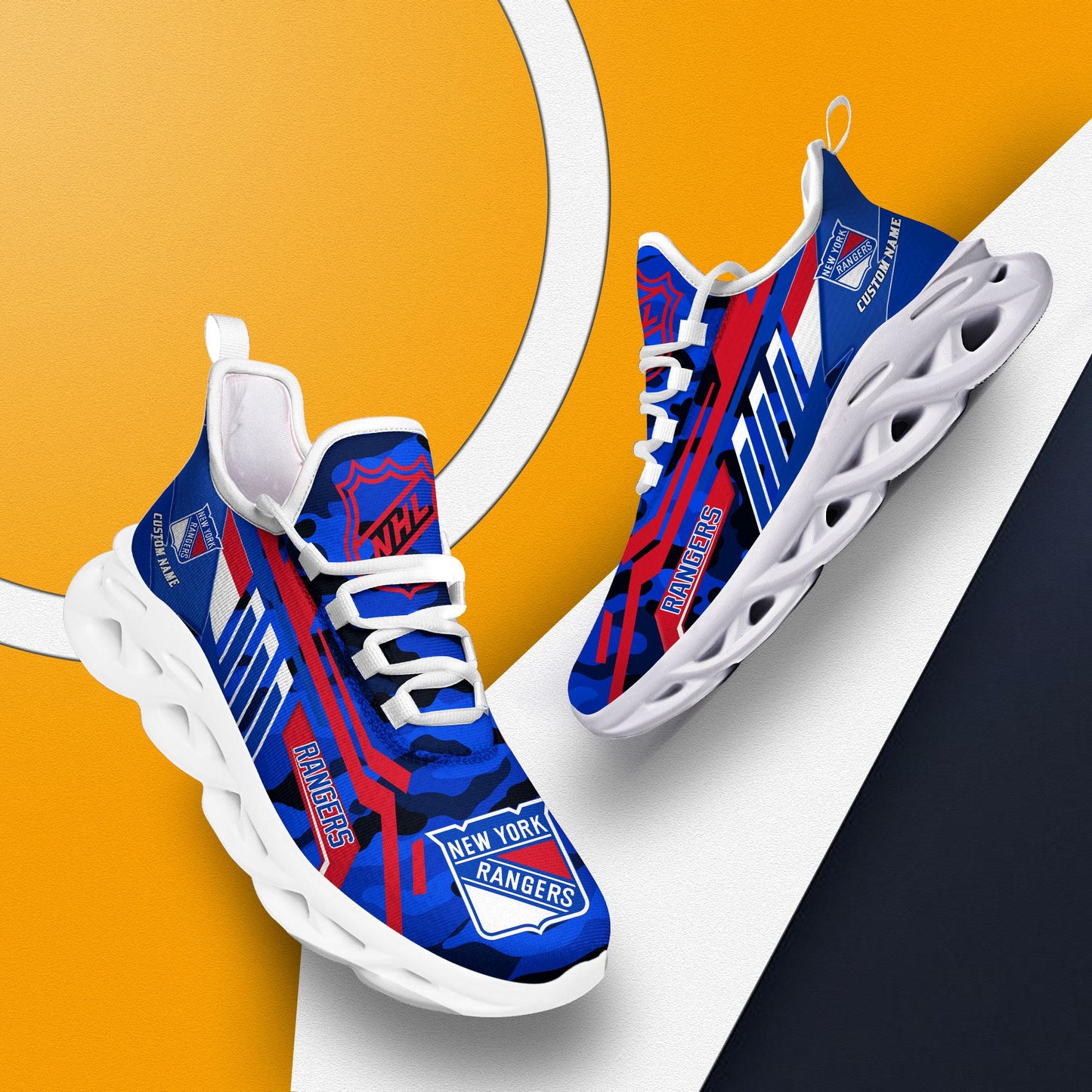 Ideafootwear New York Rangers Max Soul Shoes Sneakers For Men And Women