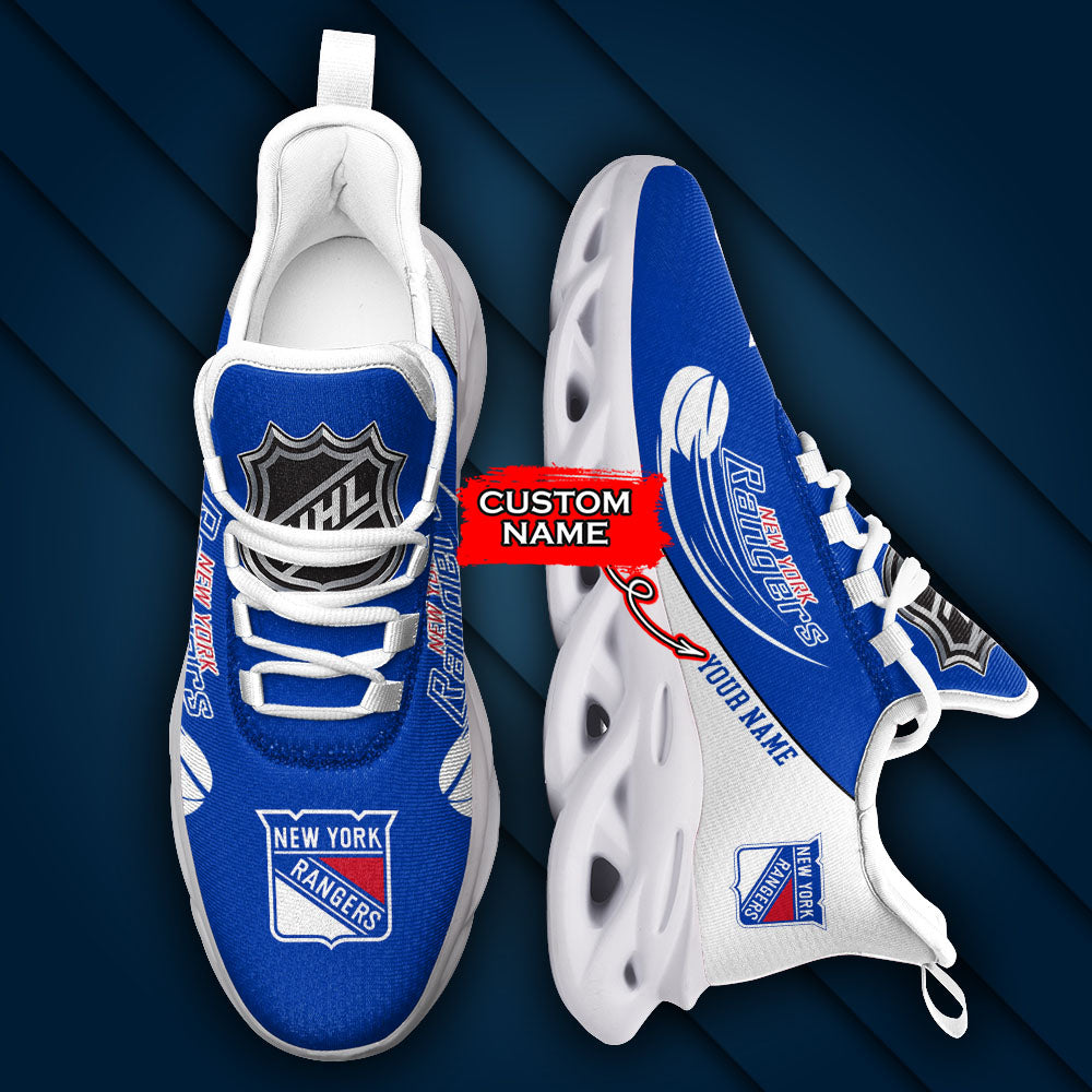 Ideafootwear New York Rangers NHL Max Soul Shoes Sneakers For Men And Women