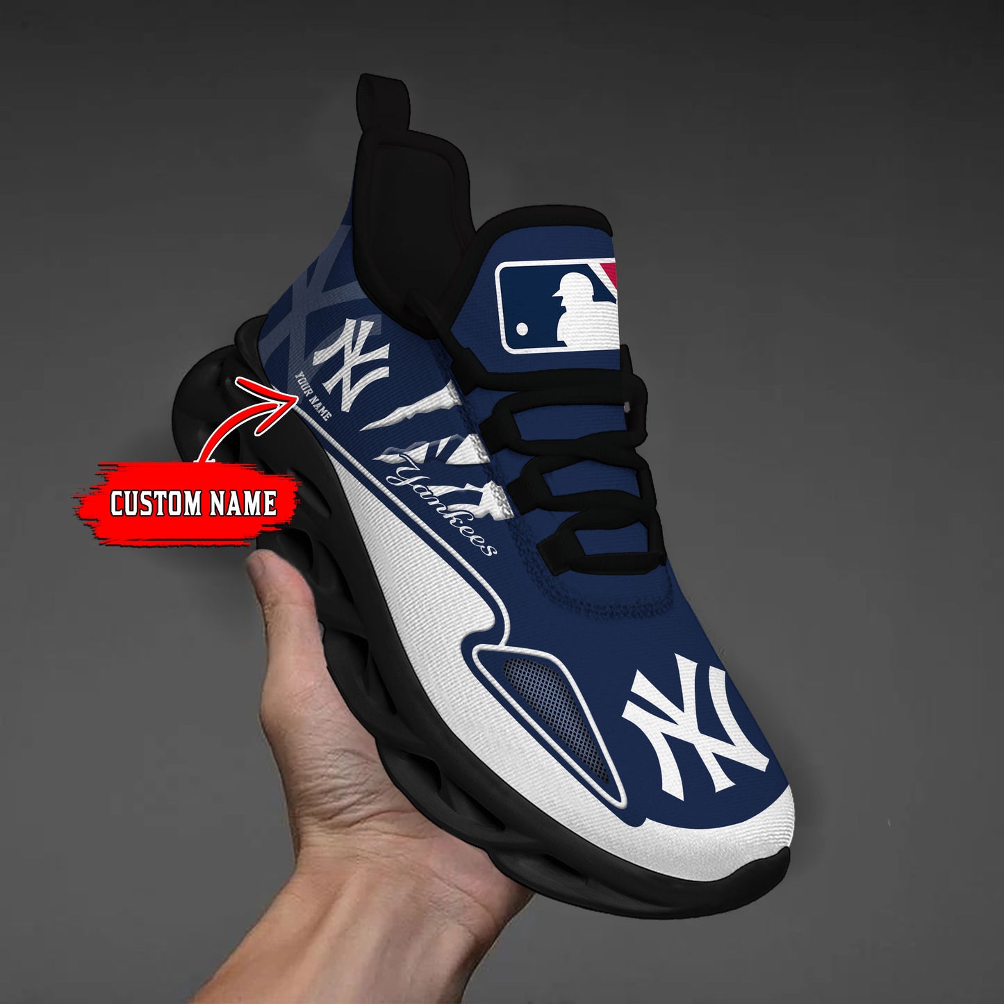 Ideafootwear New York Yankees Max Soul Shoes Sneakers For Men And Women