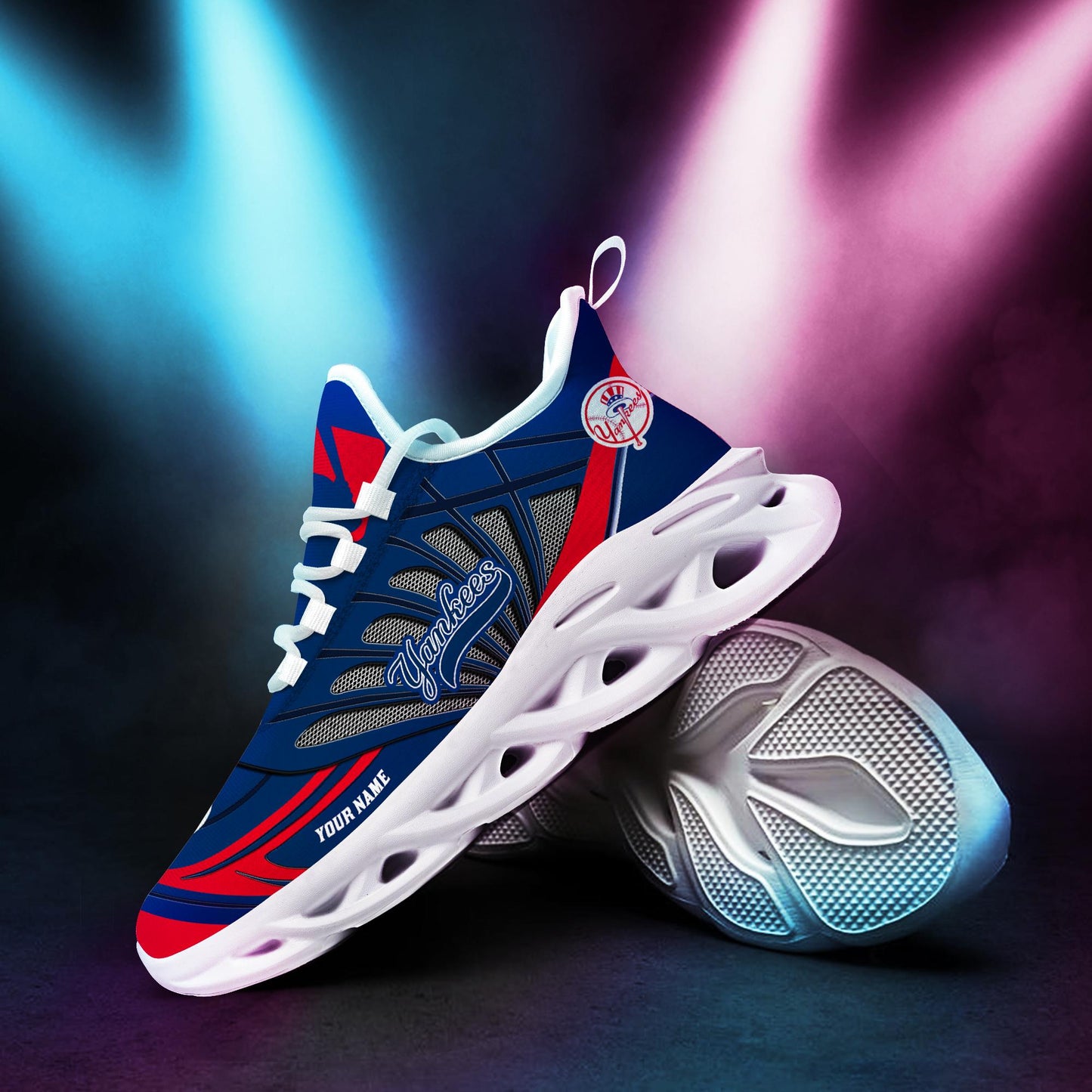 Ideafootwear New York Yankees Max Soul Shoes Sneakers For Men And Women
