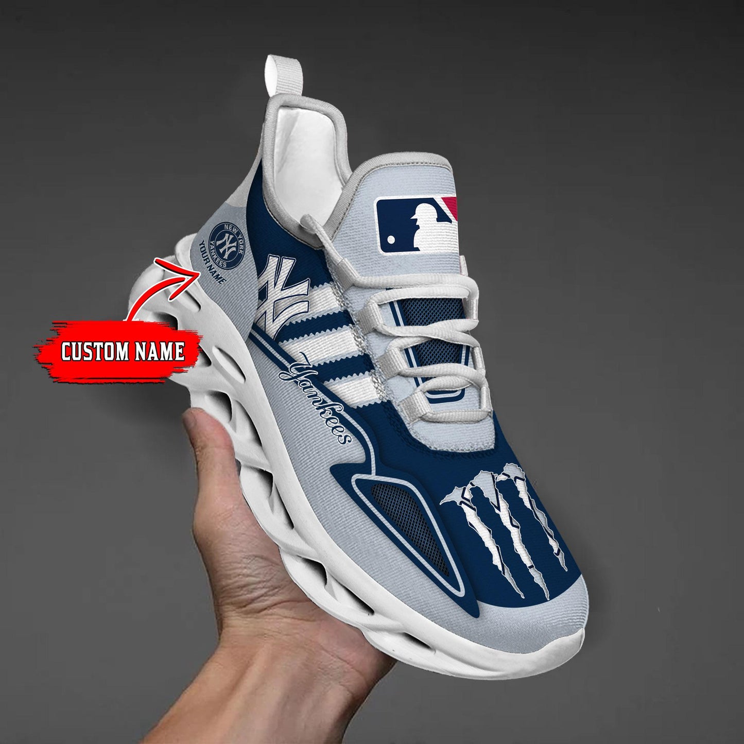 Ideafootwear New York Yankees Max Soul Shoes Sneakers For Men And Women