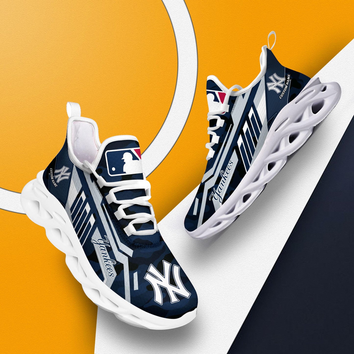 Ideafootwear New York Yankees Max Soul Shoes Sneakers For Men And Women