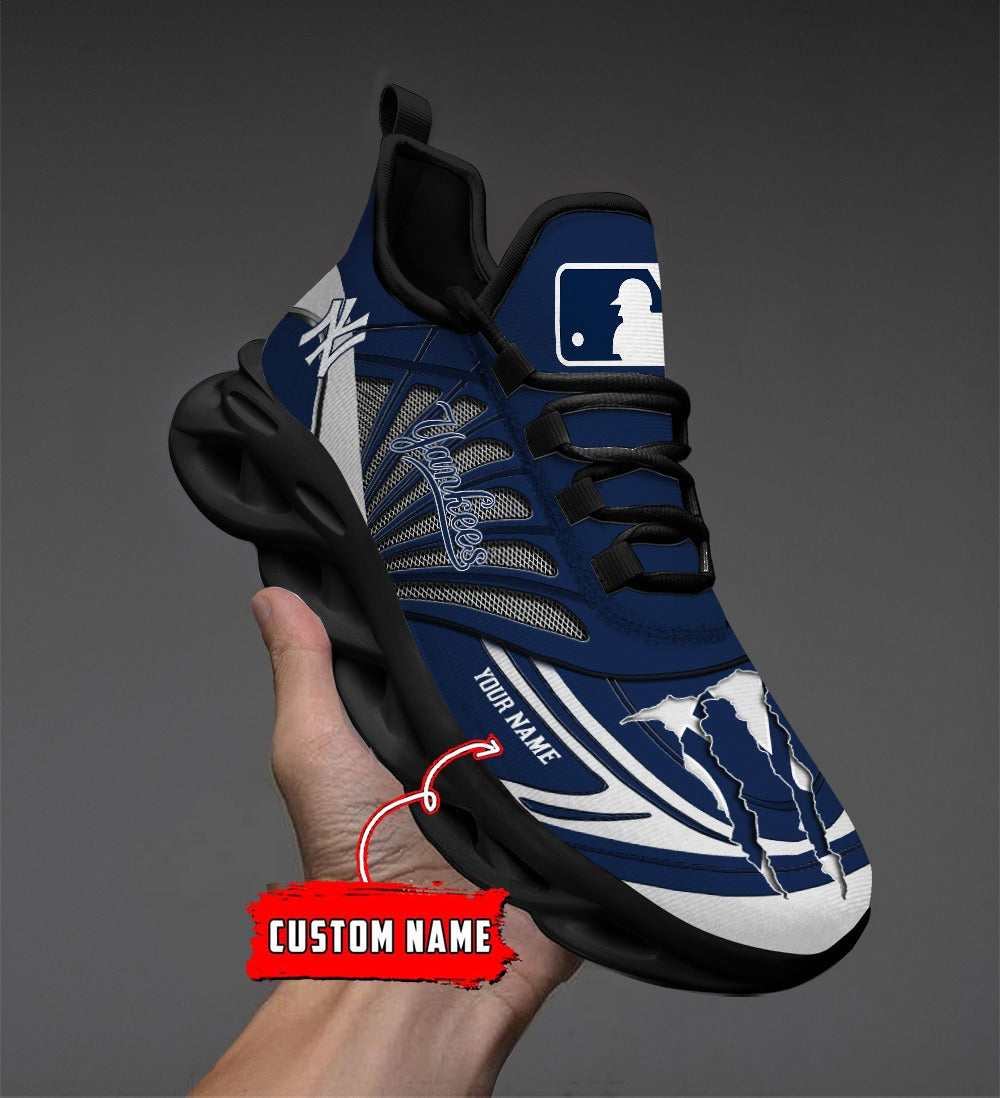 Ideafootwear New York Yankees MLB Max Soul Shoes Sneakers For Men And Women