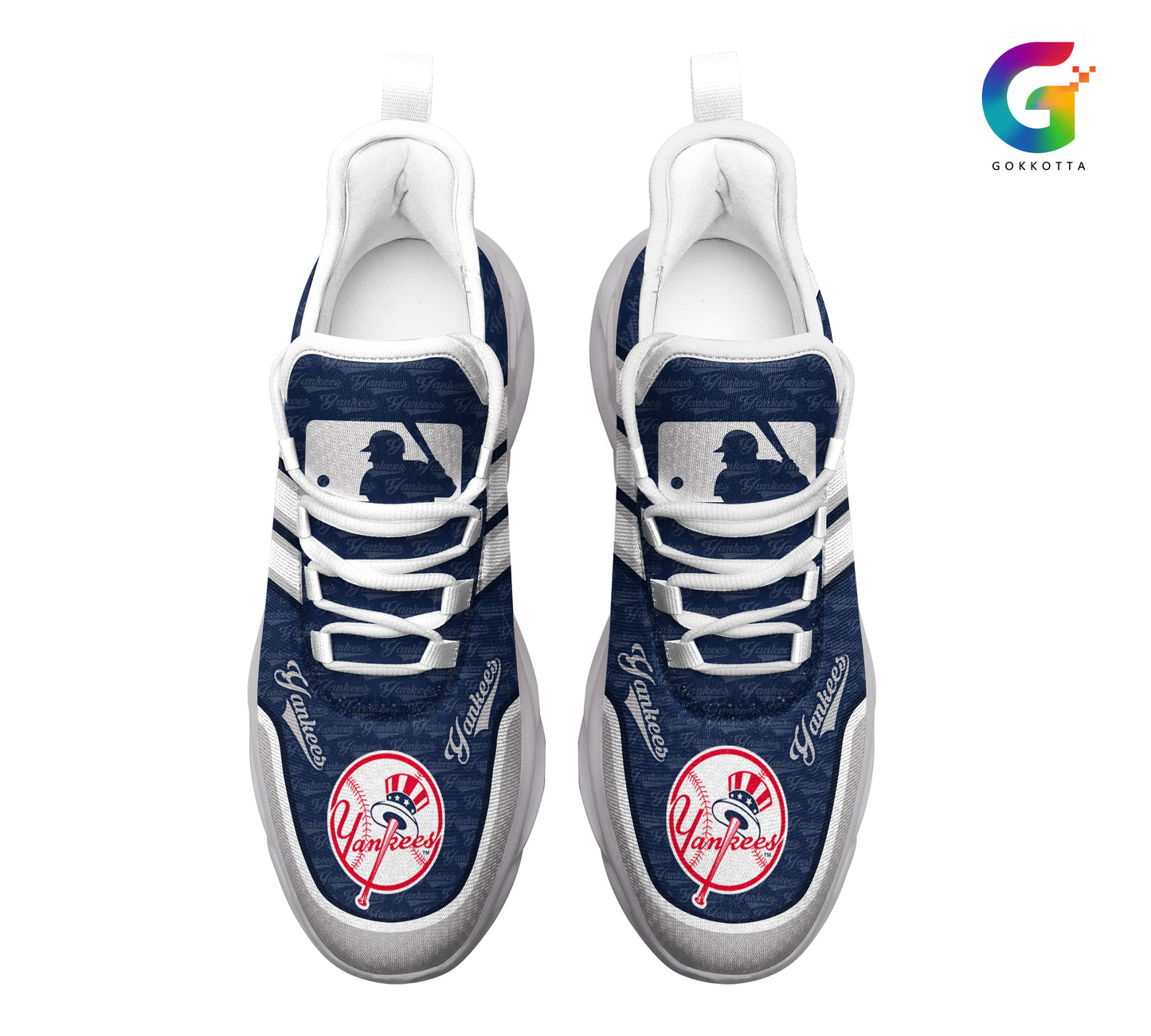 Ideafootwear New York Yankees MLB Max Soul Shoes Sneakers For Men And Women