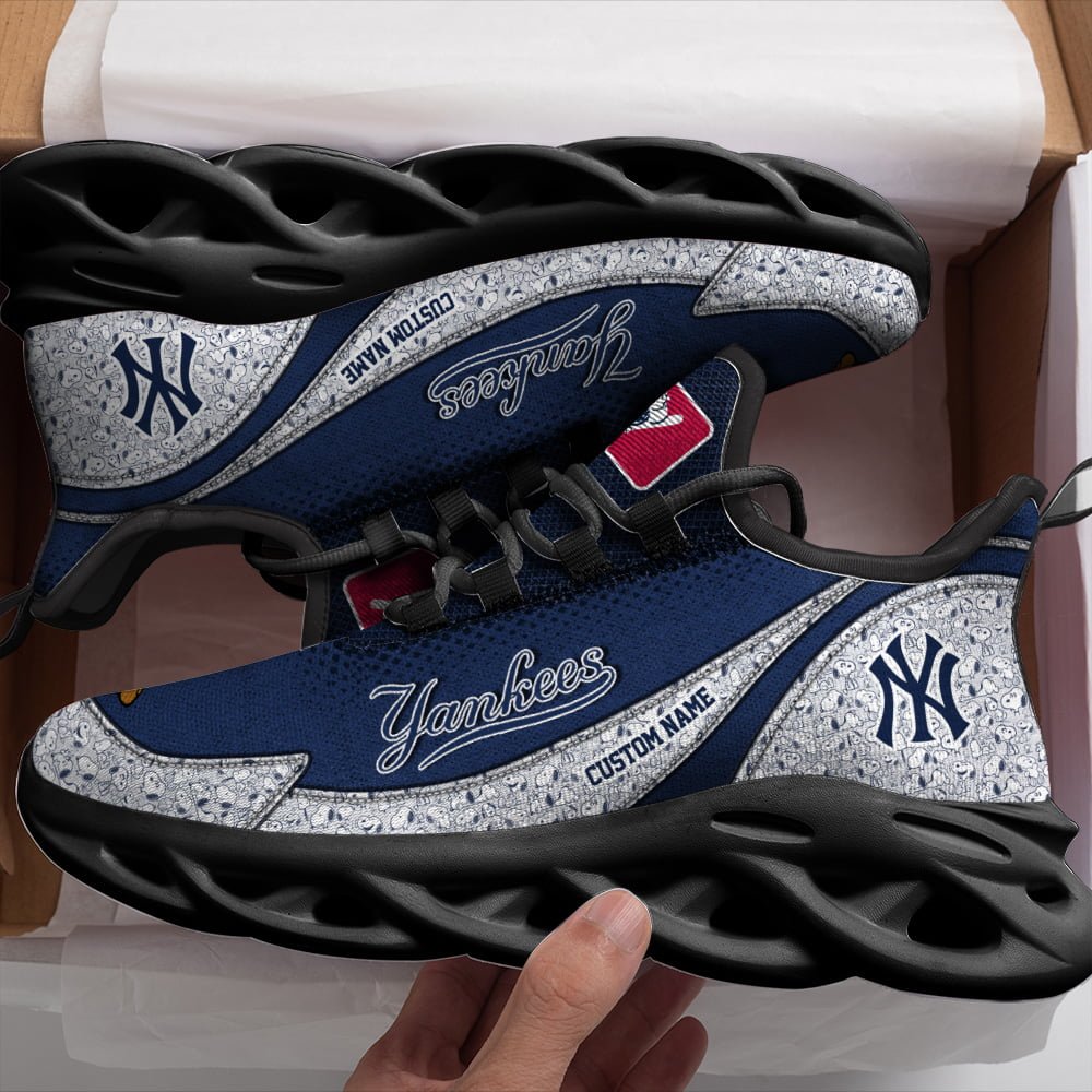 Ideafootwear New York Yankees MLB Max Soul Shoes Sneakers For Men And Women