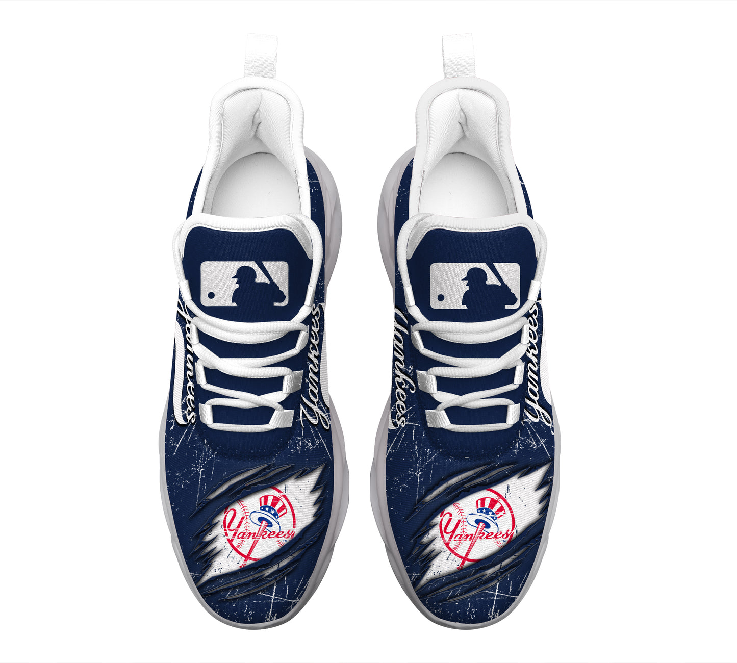 Ideafootwear New York Yankees MLB Max Soul Shoes Sneakers For Men And Women