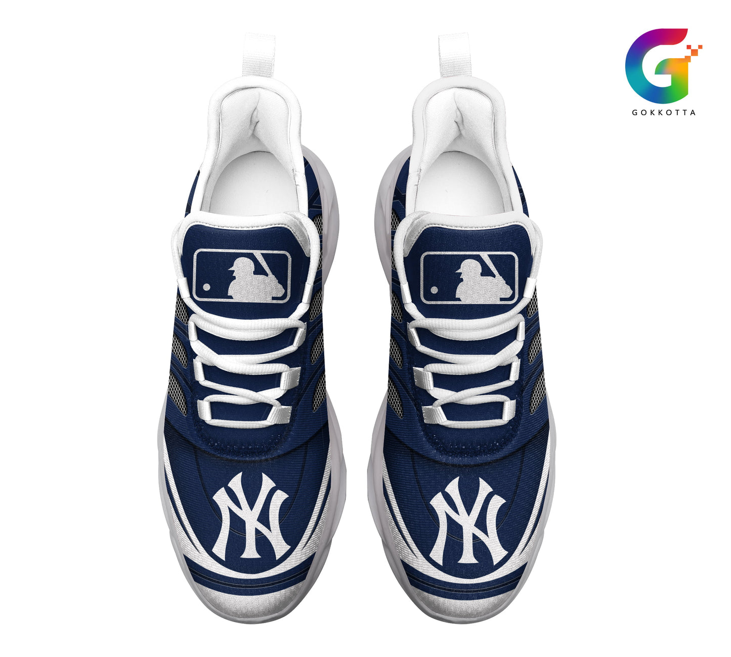 Ideafootwear New York Yankees MLB Max Soul Shoes Sneakers For Men And Women