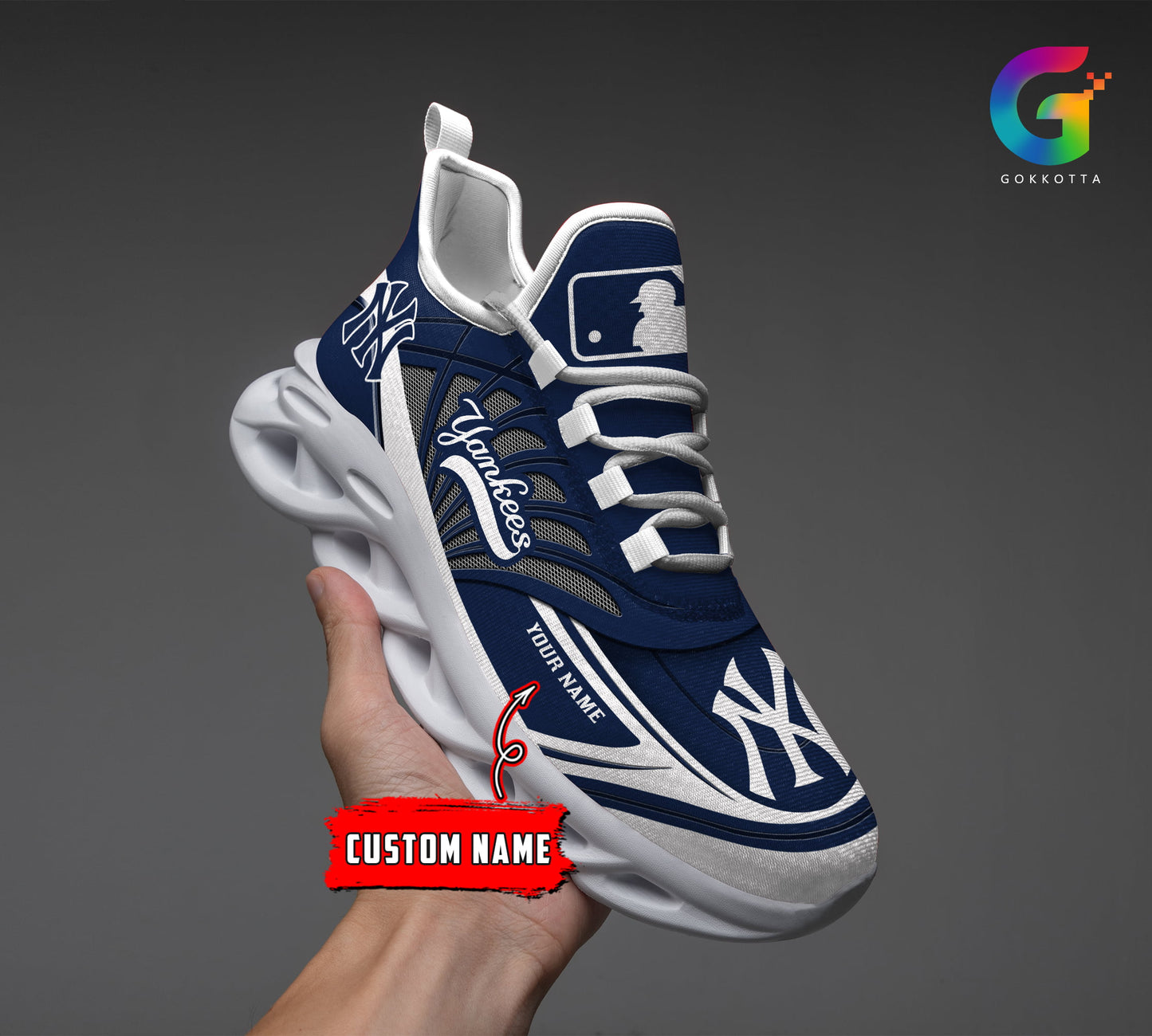 Ideafootwear New York Yankees MLB Max Soul Shoes Sneakers For Men And Women
