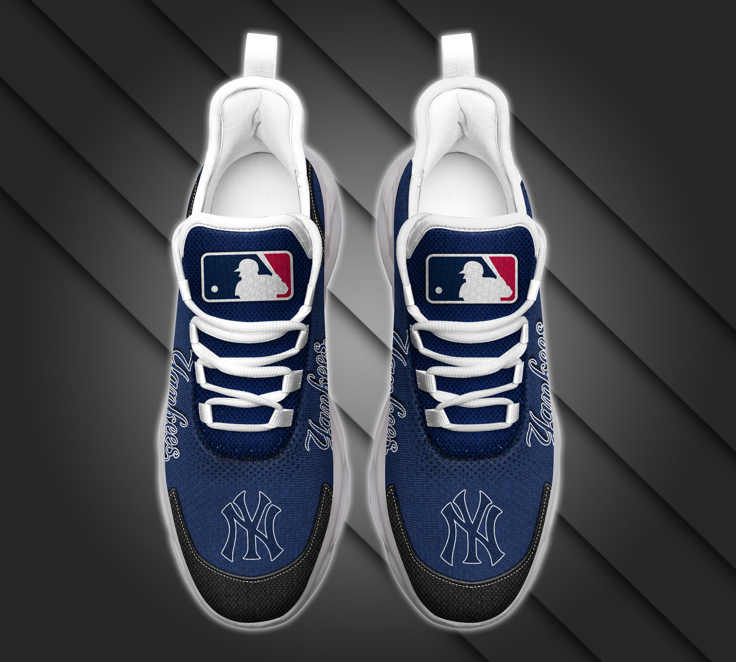 Ideafootwear New York Yankees MLB Max Soul Shoes Sneakers For Men And Women
