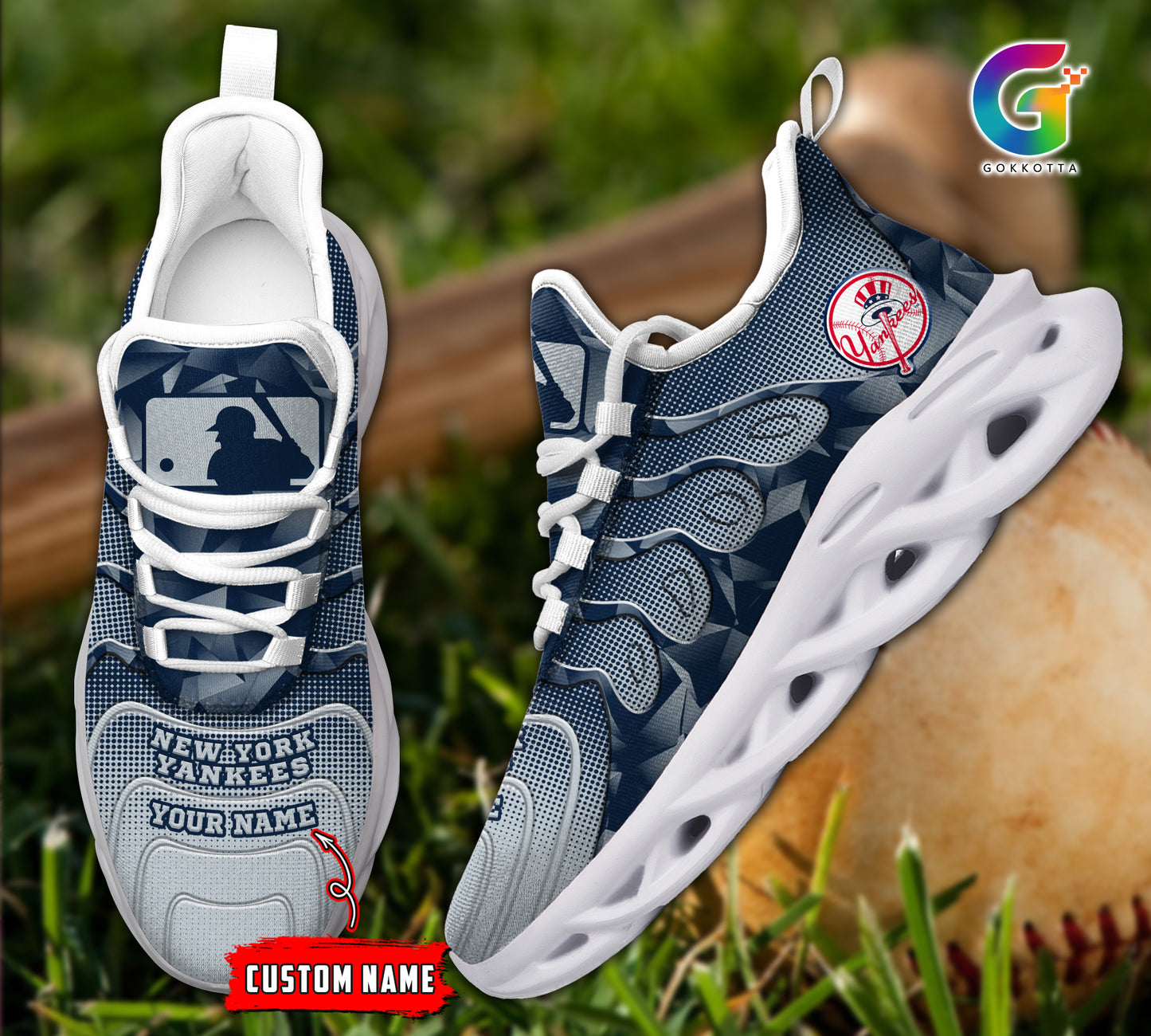 Ideafootwear New York Yankees NCAA Max Soul Shoes Sneakers For Men And Women