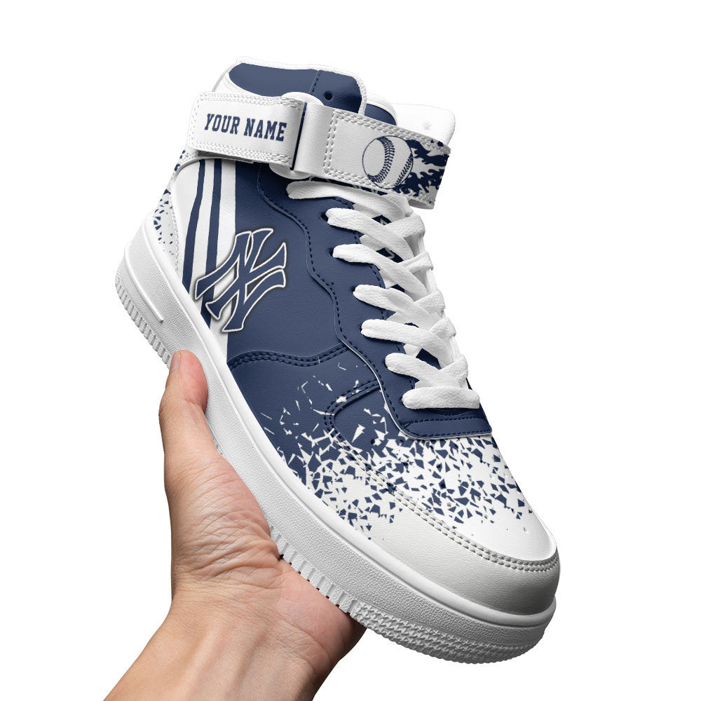 Ideafootwear New York Yankees NFL Air Low-Top Sneakers Shoes For Men And Women