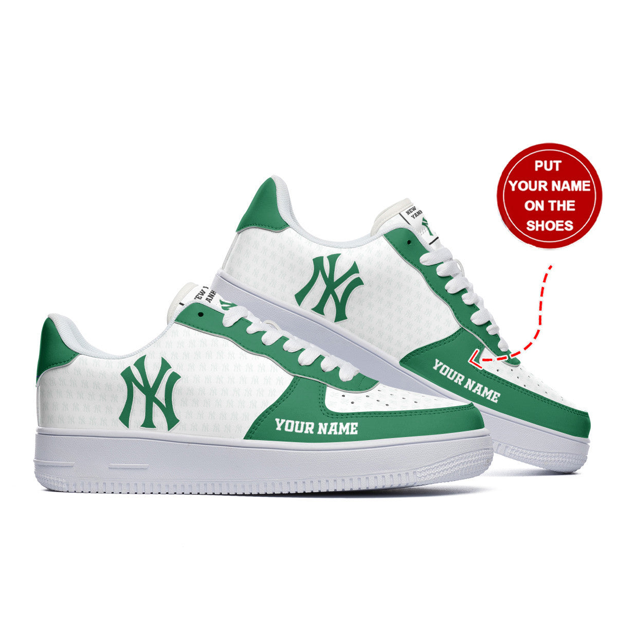 Ideafootwear New York Yankees NFL Air Low-Top Sneakers Shoes For Men And Women