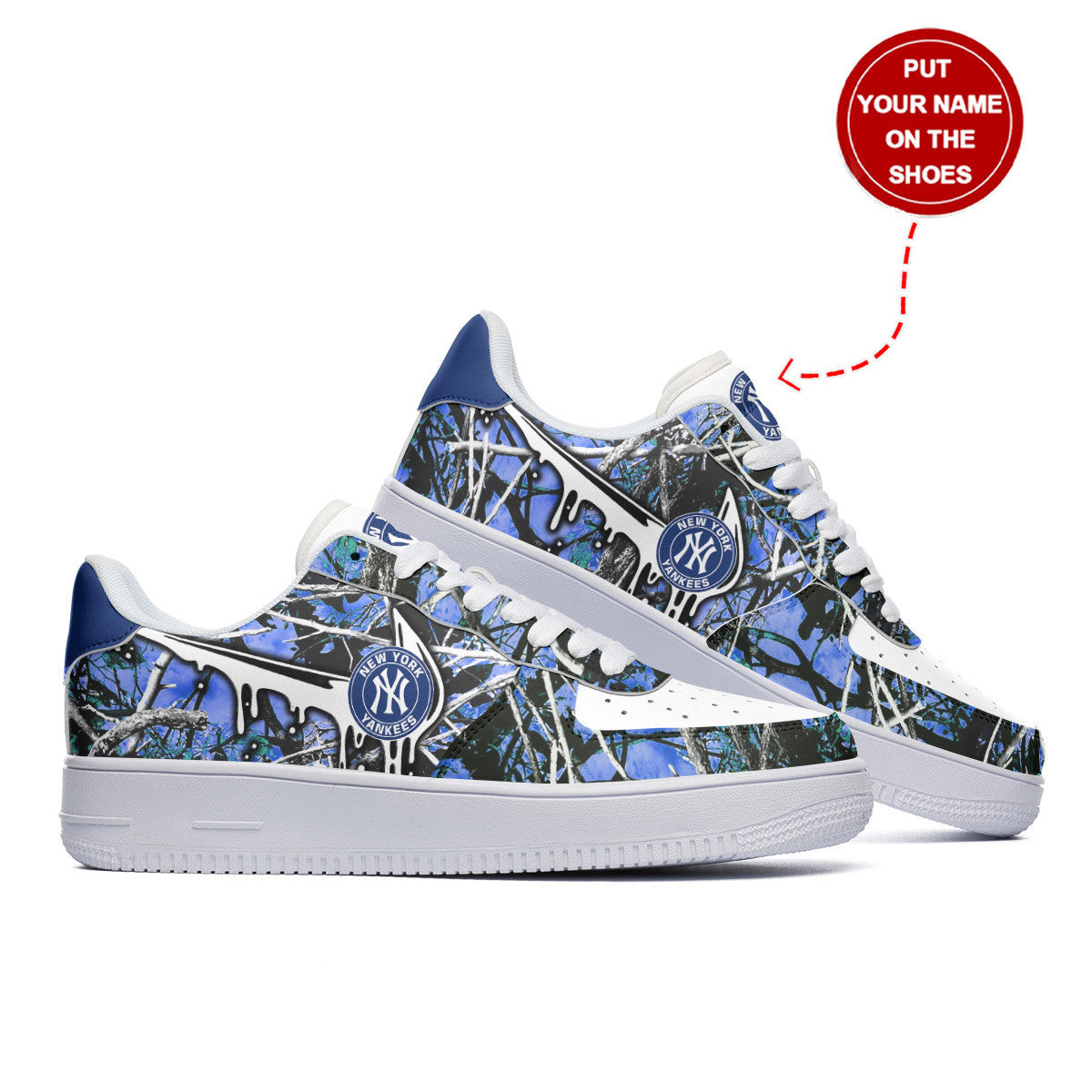 Ideafootwear New York Yankees NFL Air Low-Top Sneakers Shoes For Men And Women