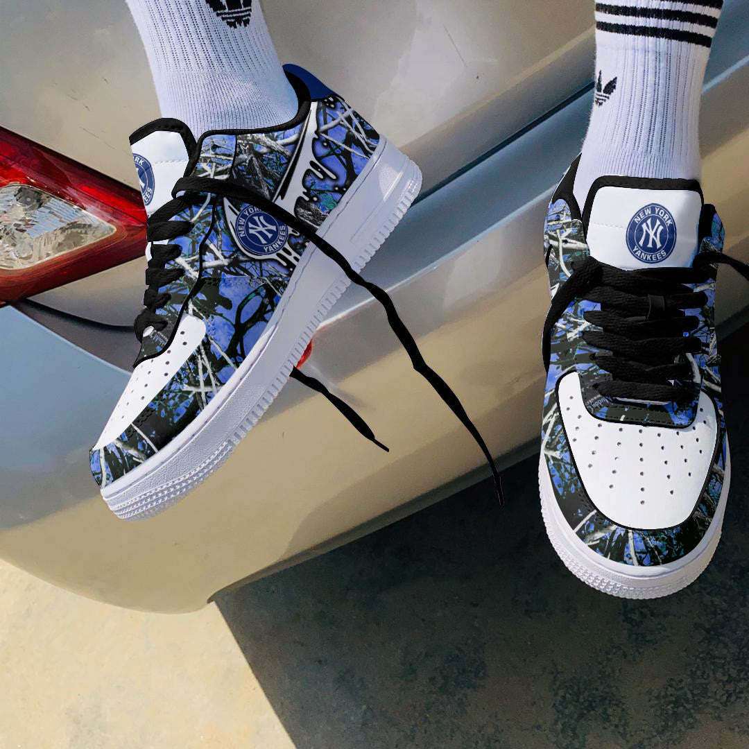 Ideafootwear New York Yankees NFL Air Low-Top Sneakers Shoes For Men And Women