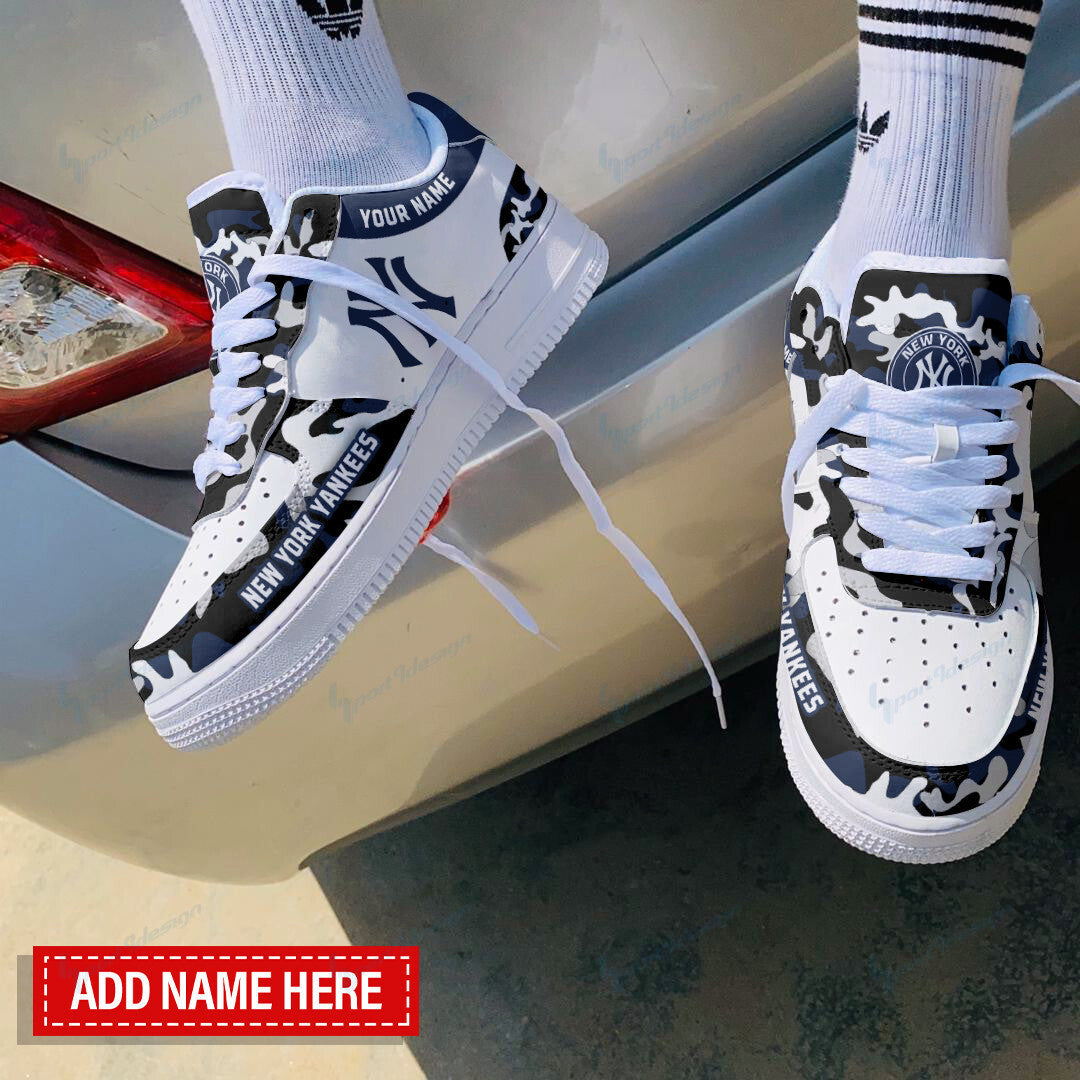 Ideafootwear New York Yankees NFL Air Low-Top Sneakers Shoes For Men And Women