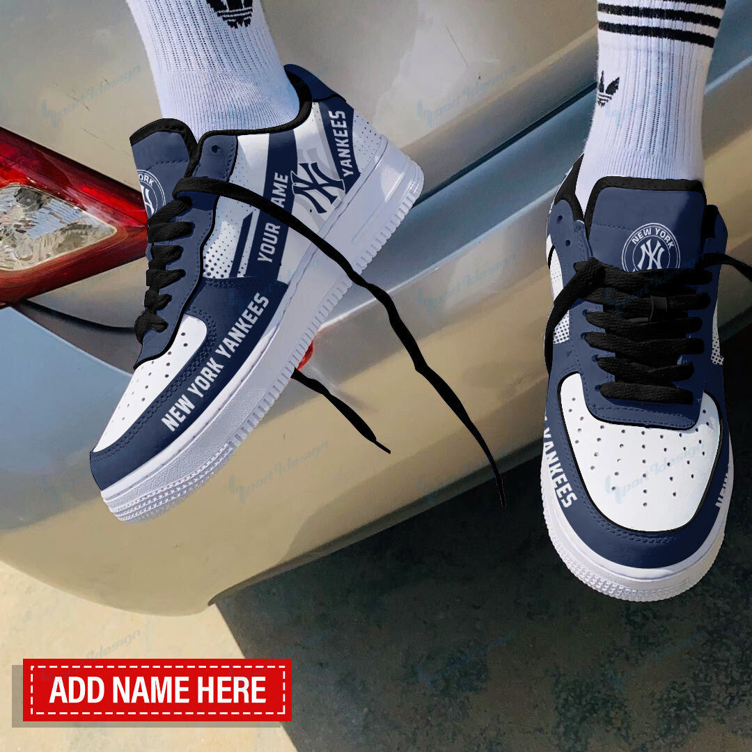 Ideafootwear New York Yankees NFL Air Low-Top Sneakers Shoes For Men And Women
