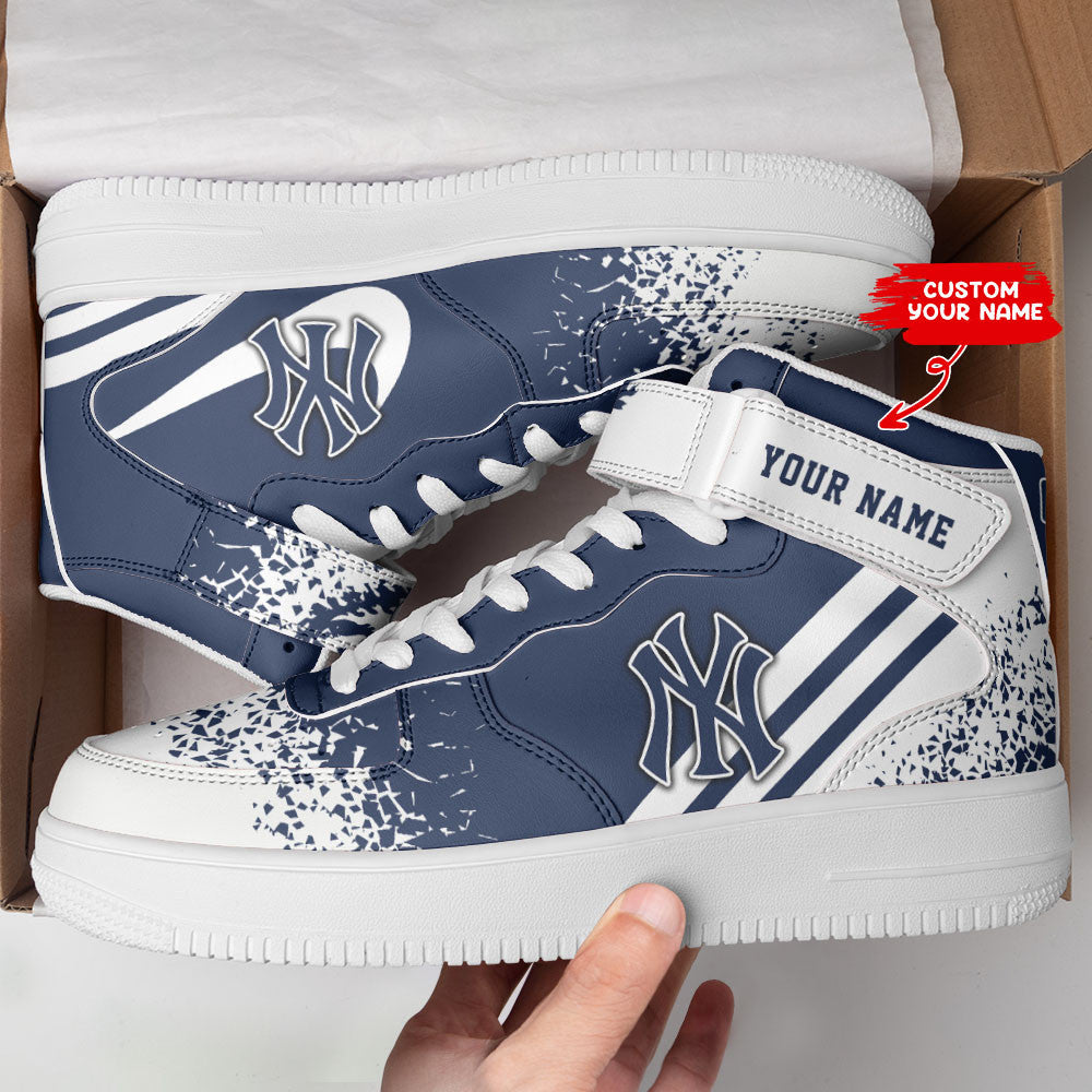 Ideafootwear New York Yankees NFL Air Low-Top Sneakers Shoes For Men And Women