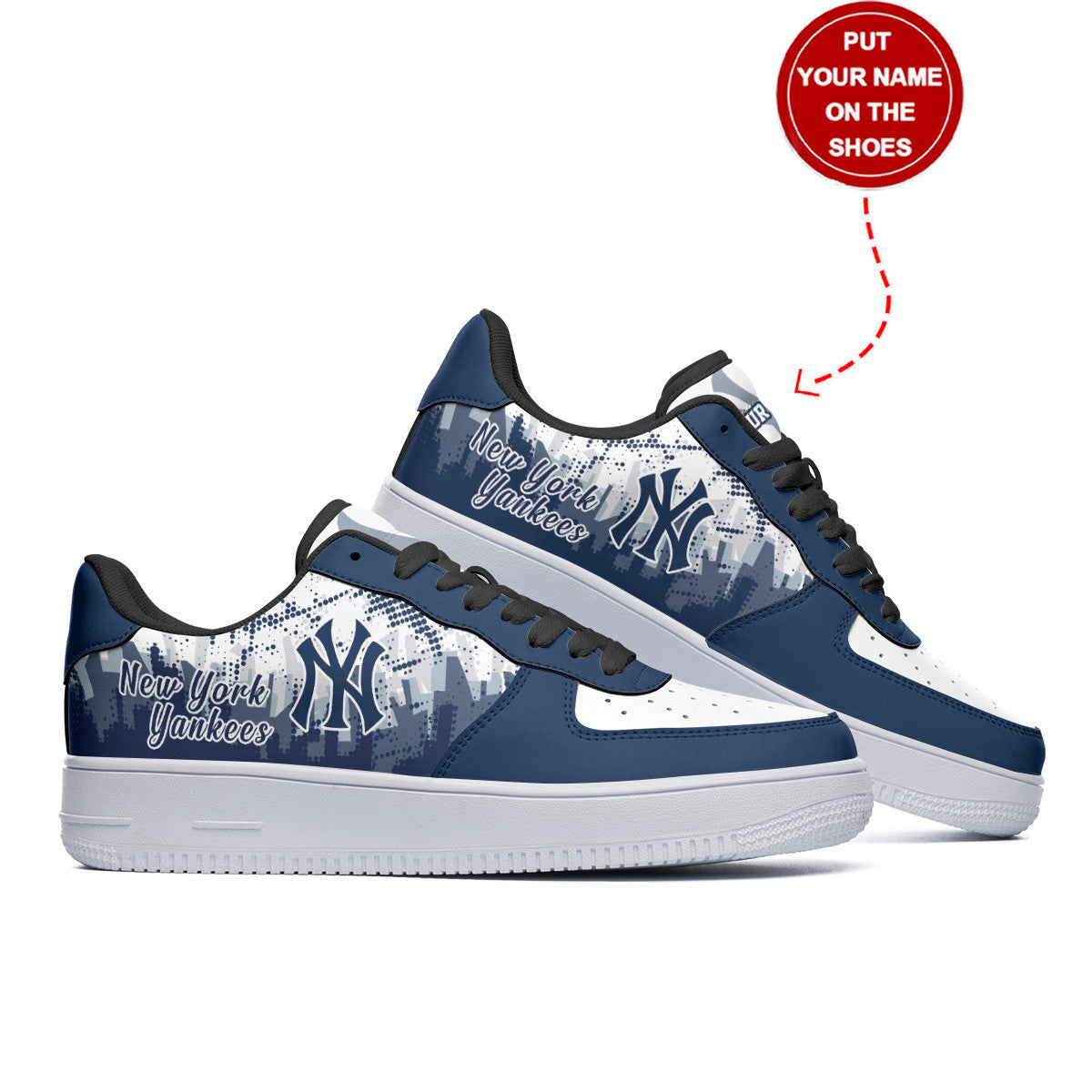 Ideafootwear New York Yankees NFL Air Low-Top Sneakers Shoes For Men And Women