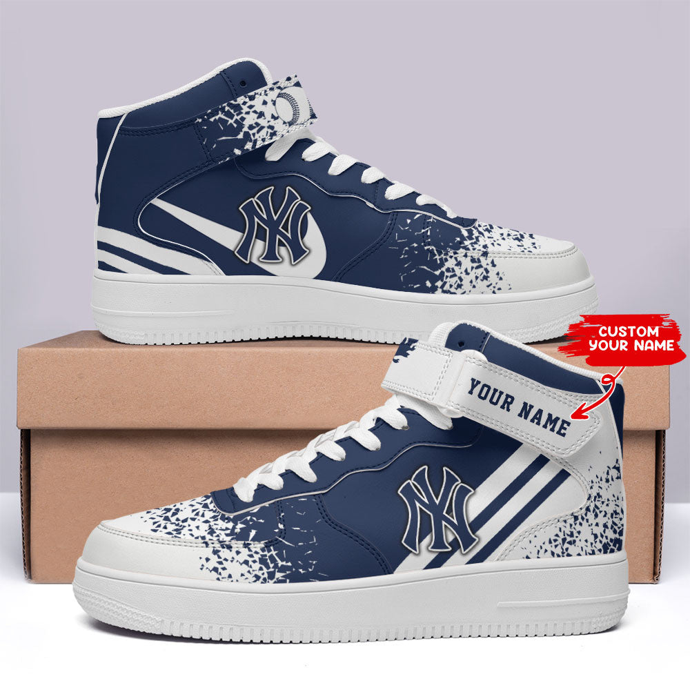 Ideafootwear New York Yankees NFL Air Low-Top Sneakers Shoes For Men And Women