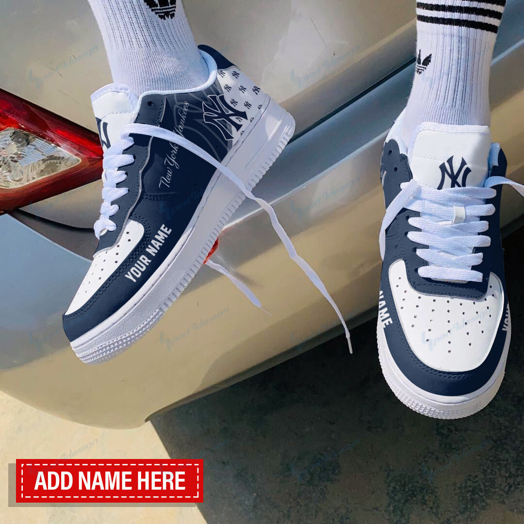Ideafootwear New York Yankees NFL Air Low-Top Sneakers Shoes For Men And Women