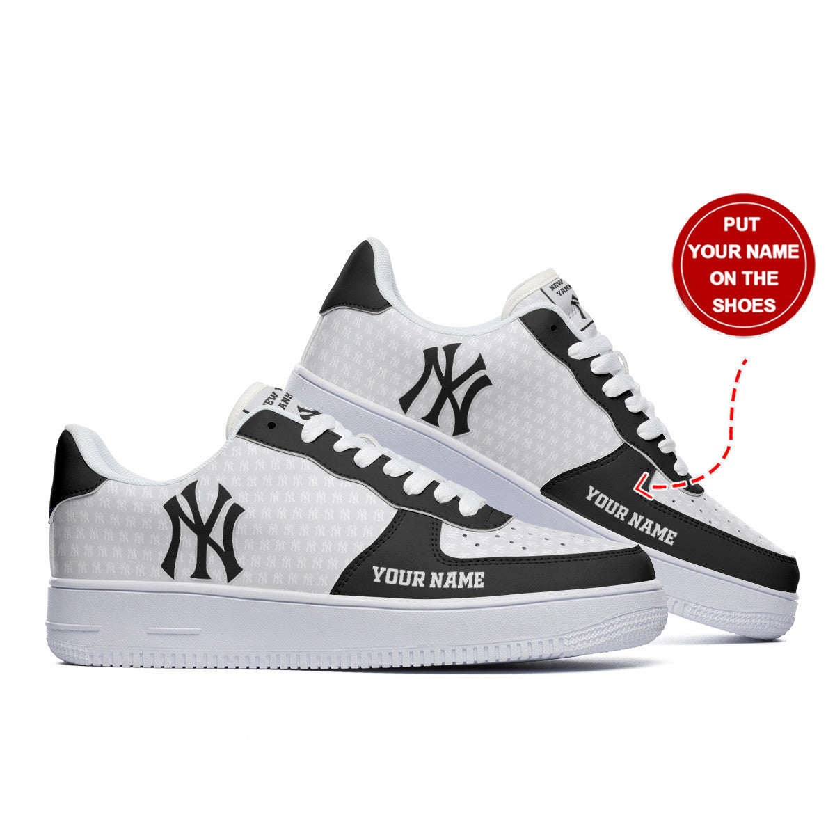 Ideafootwear New York Yankees NFL Air Low-Top Sneakers Shoes For Men And Women