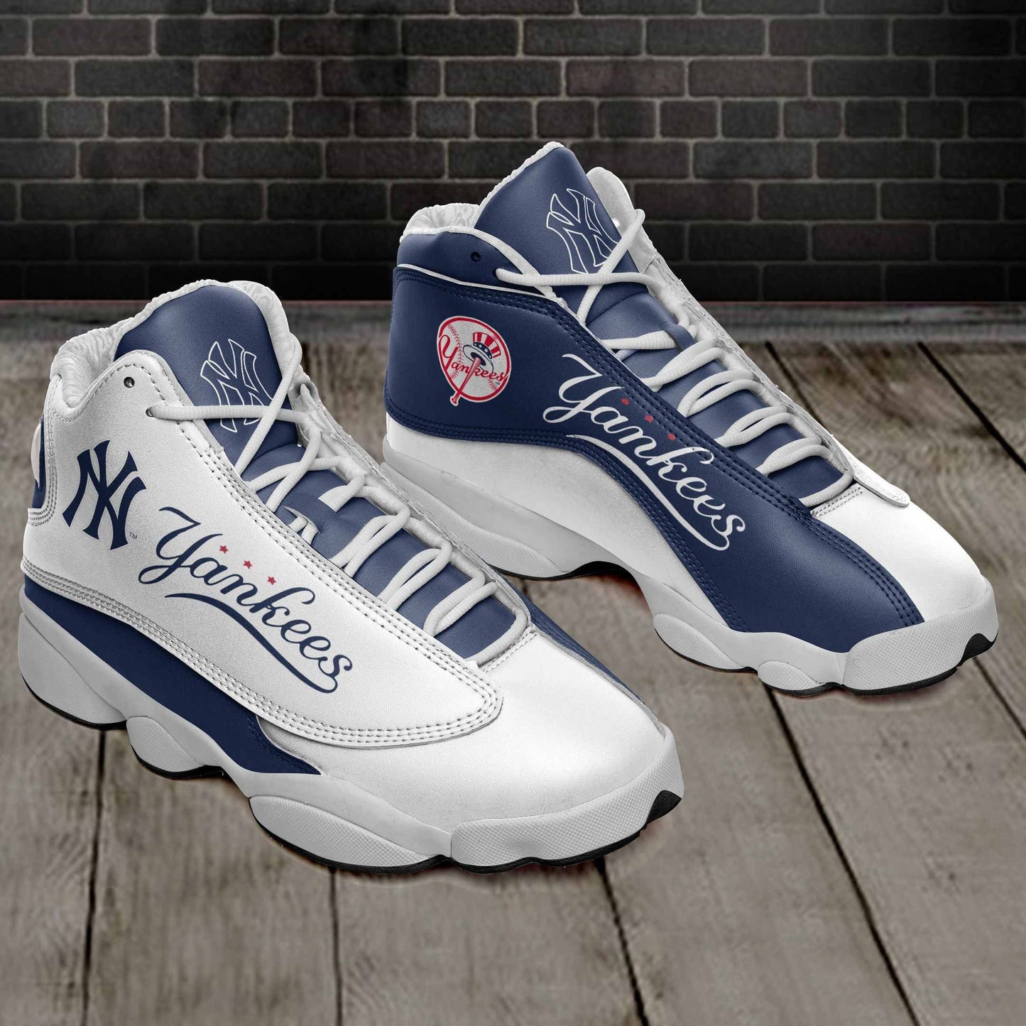 Ideafootwear New York Yankees NFL AJ13 Sneakers Shoes For Men And Women