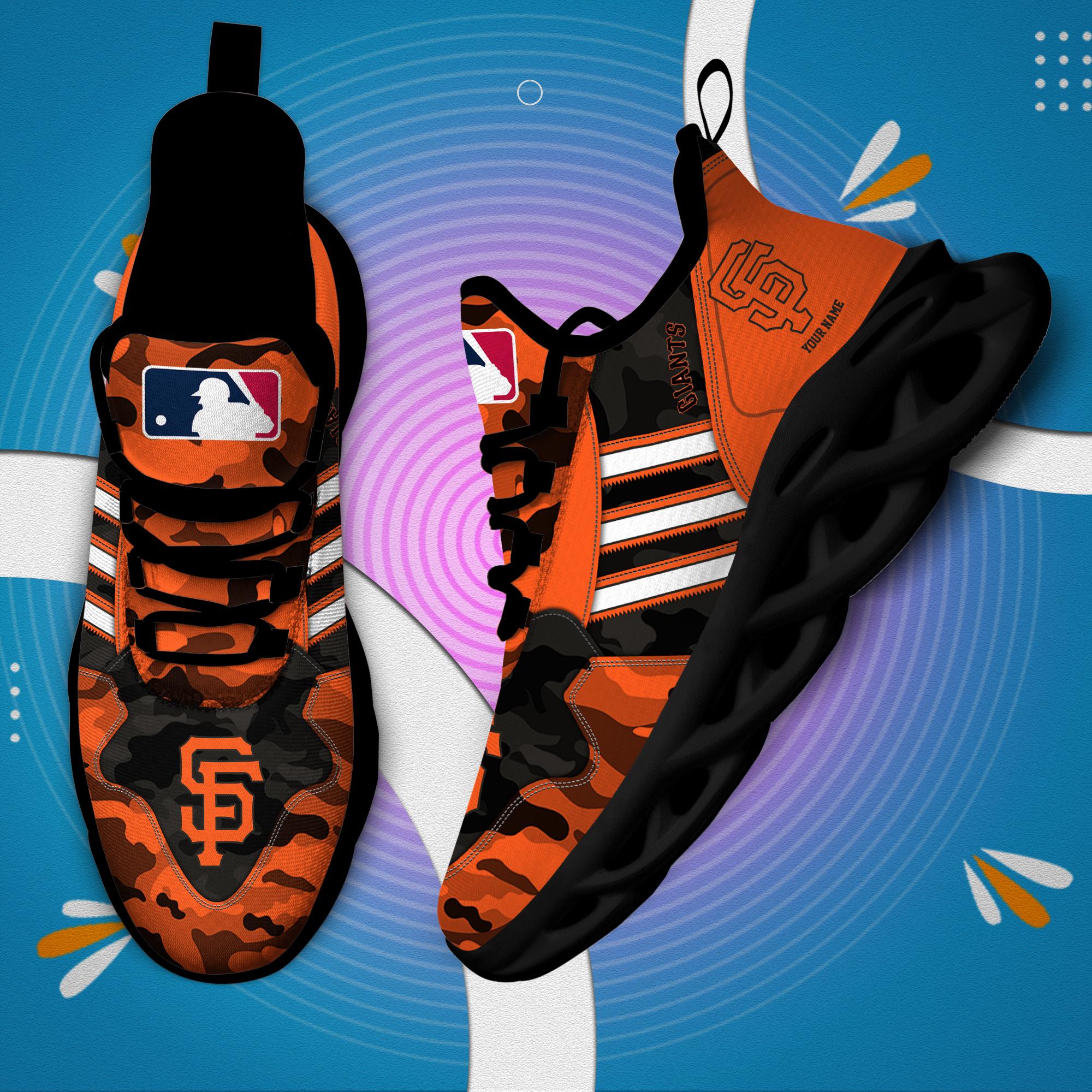 Ideafootwear San Francisco Giants Max Soul Shoes Sneakers For Men And Women