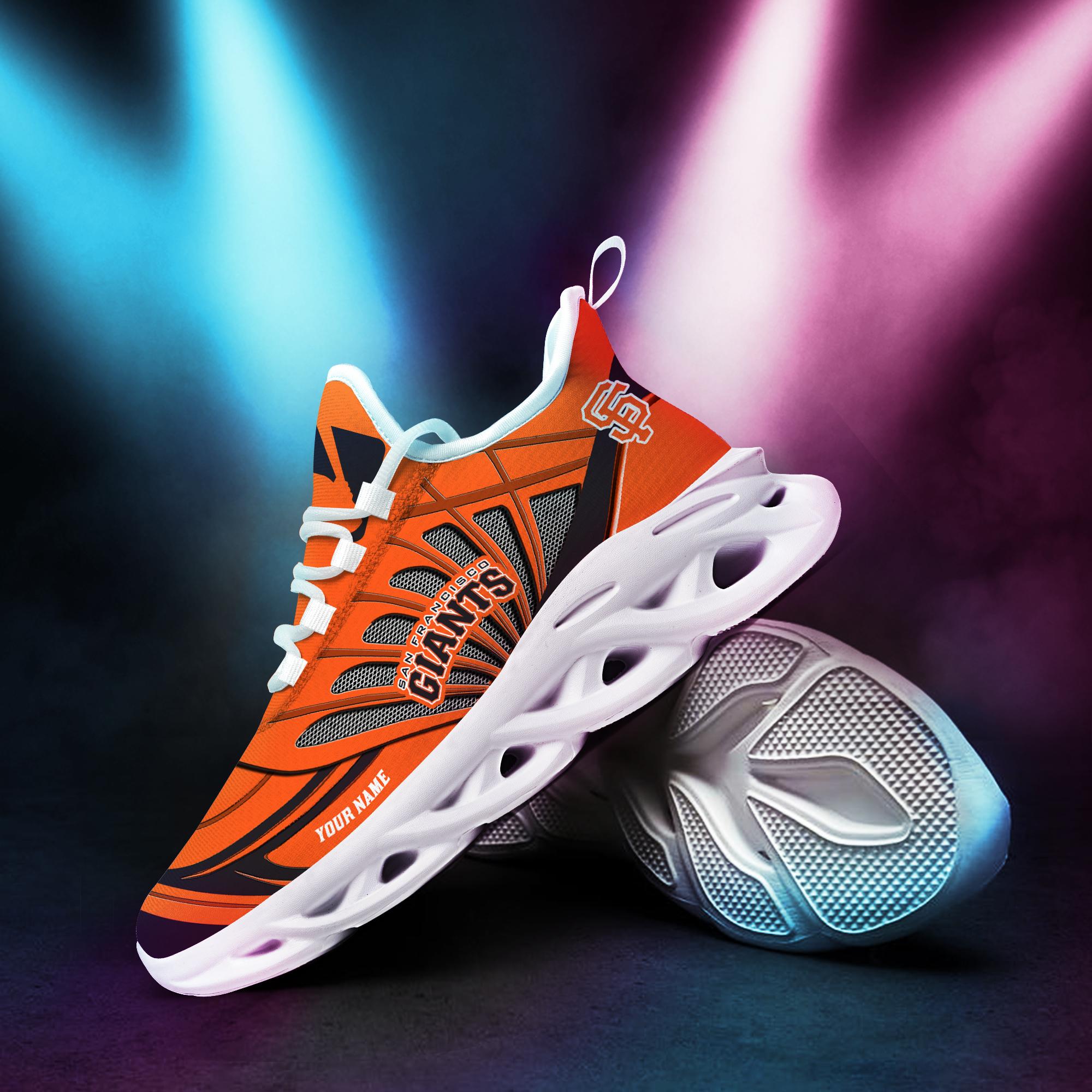 Ideafootwear San Francisco Giants Max Soul Shoes Sneakers For Men And Women