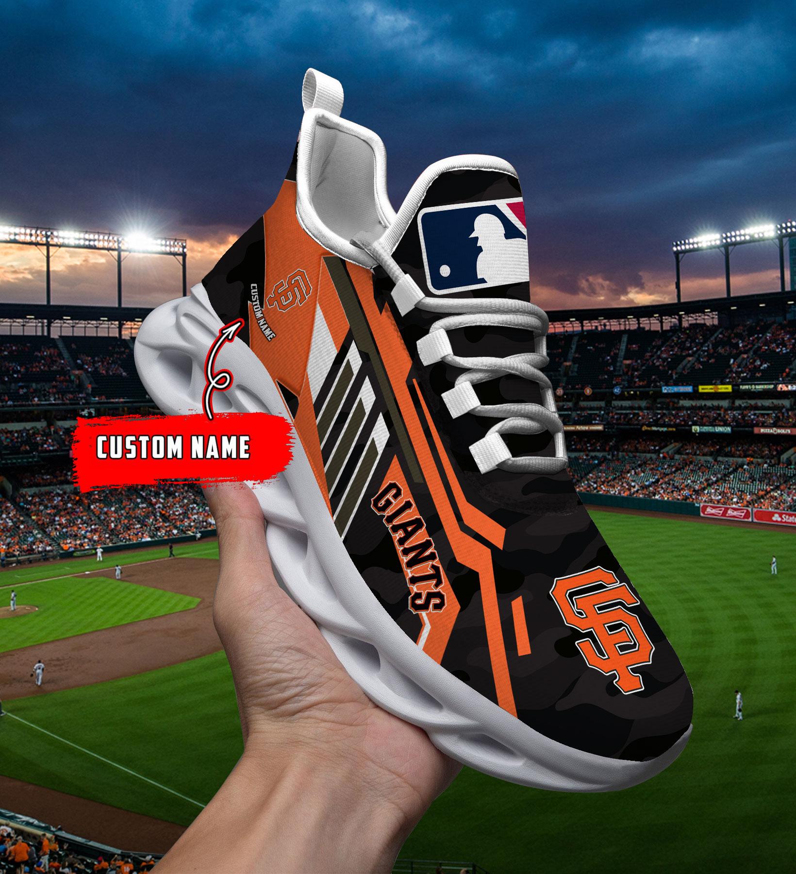 Ideafootwear San Francisco Giants Max Soul Shoes Sneakers For Men And Women
