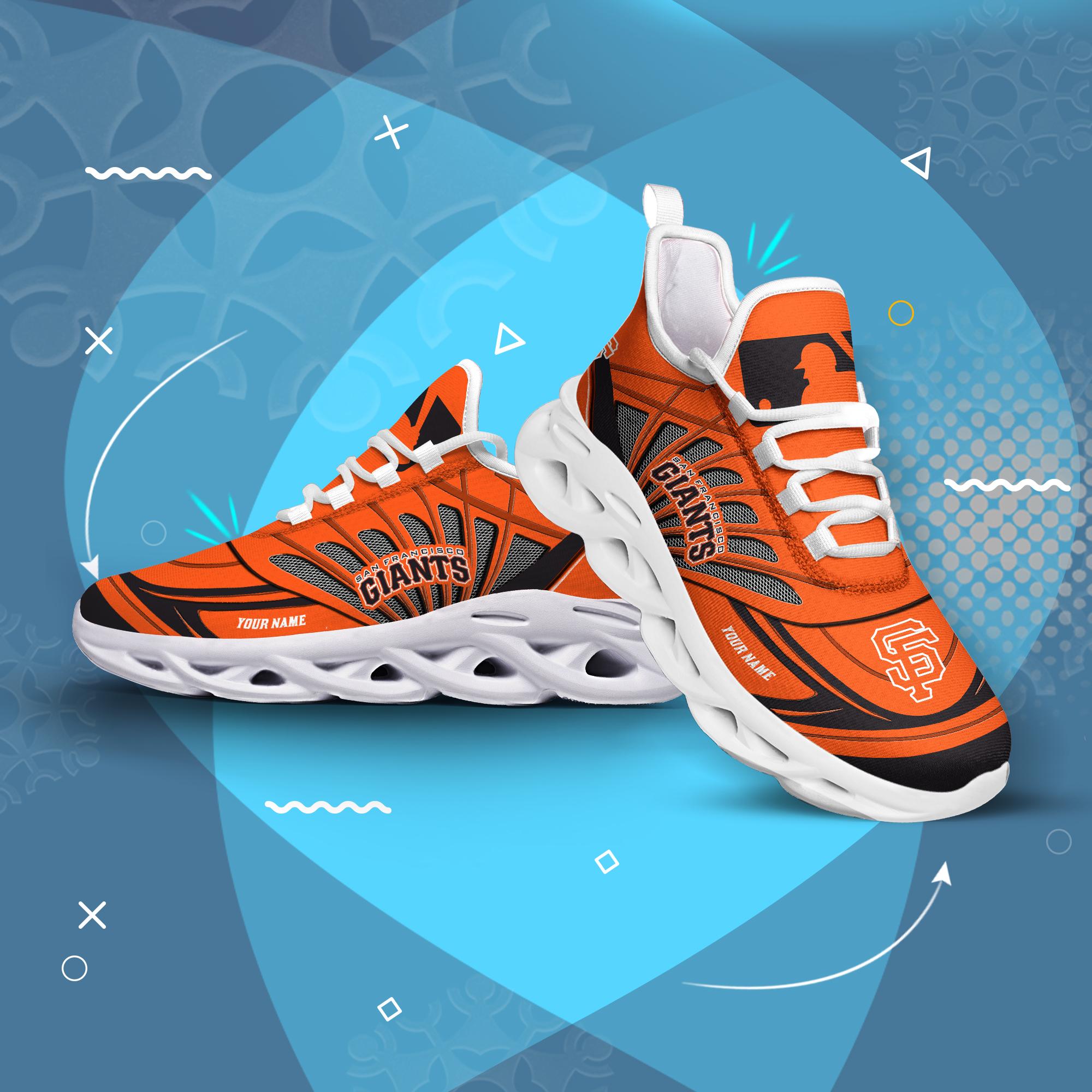 Ideafootwear San Francisco Giants Max Soul Shoes Sneakers For Men And Women