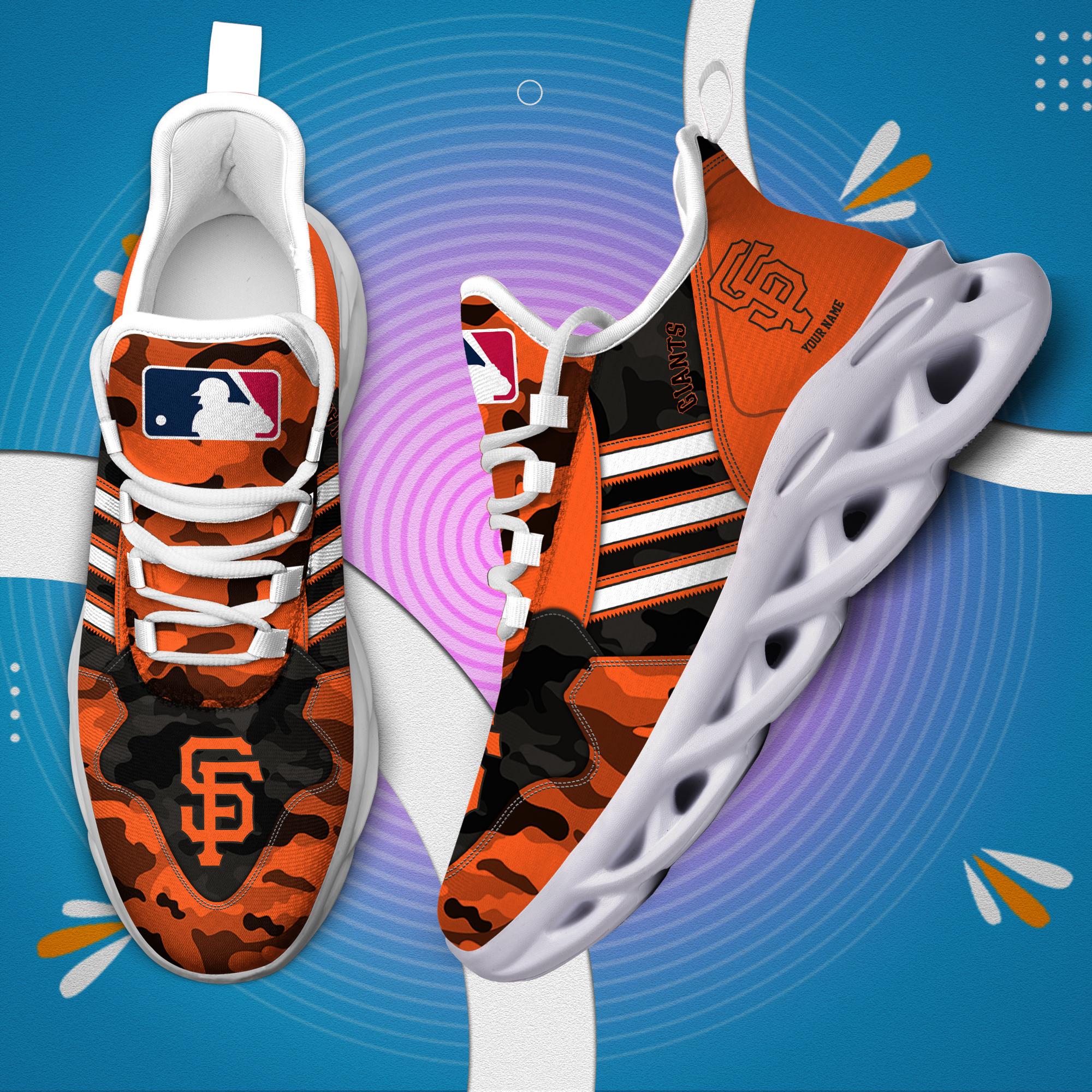 Ideafootwear San Francisco Giants Max Soul Shoes Sneakers For Men And Women