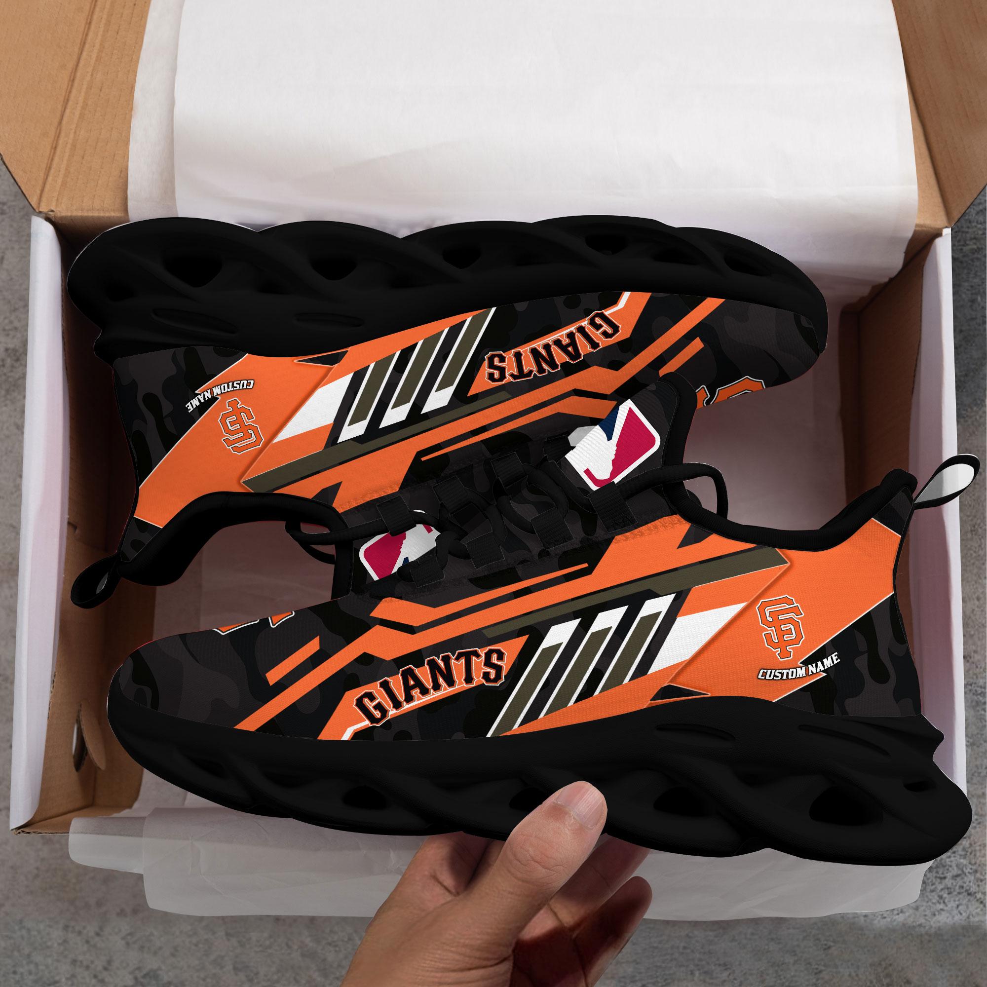 Ideafootwear San Francisco Giants Max Soul Shoes Sneakers For Men And Women