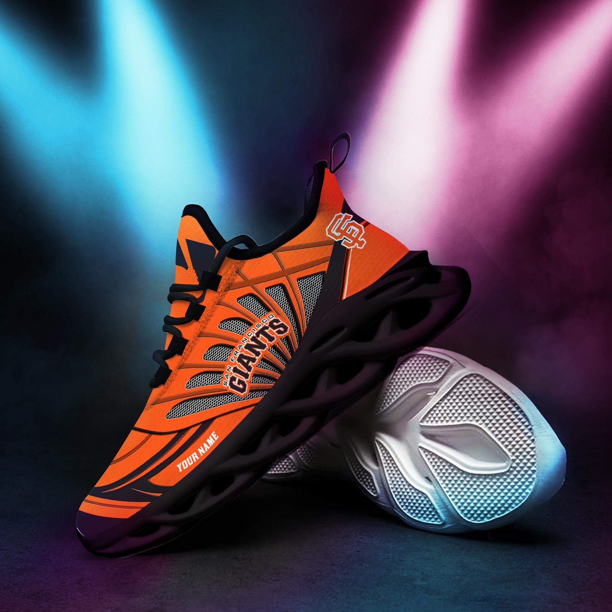 Ideafootwear San Francisco Giants Max Soul Shoes Sneakers For Men And Women