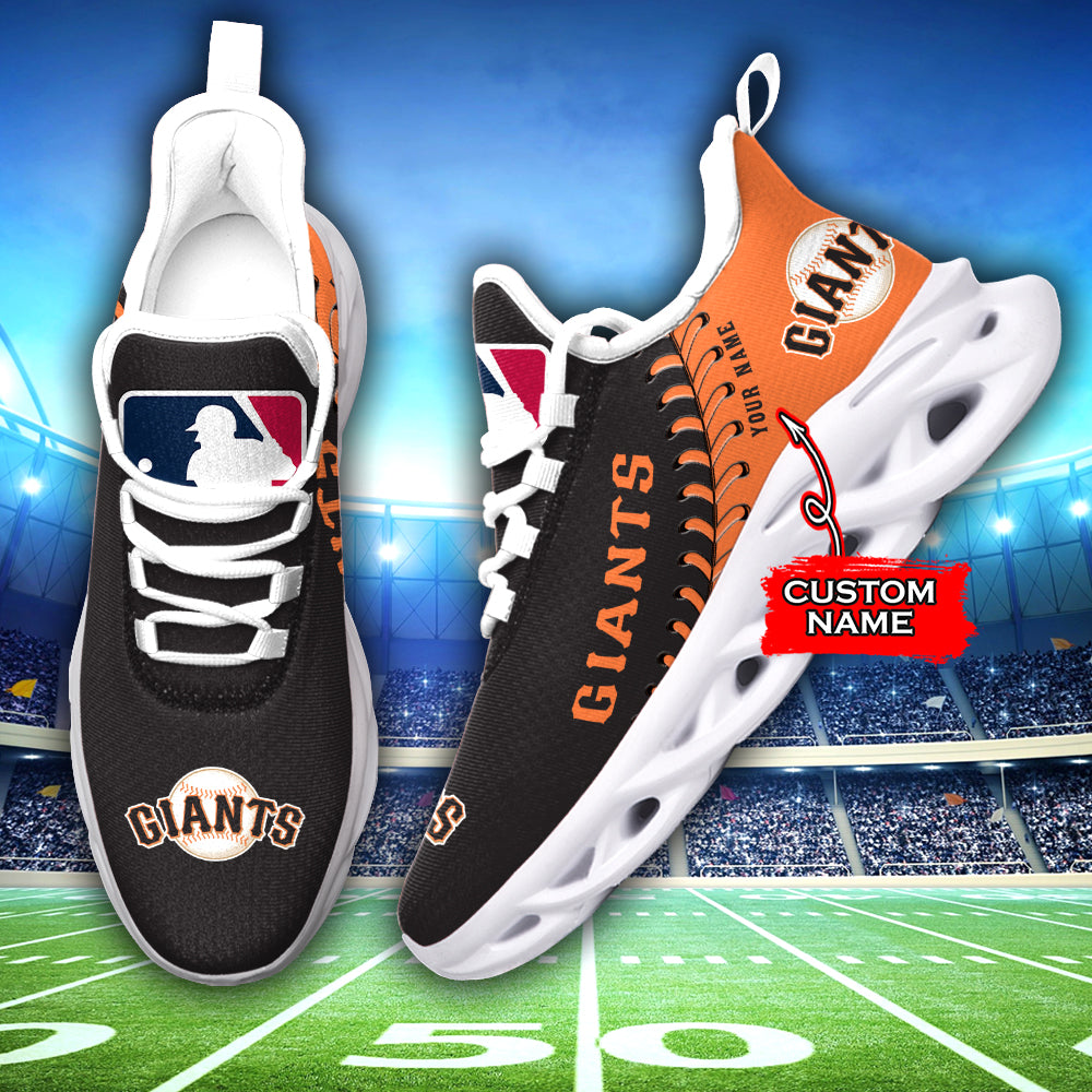 Ideafootwear San Francisco Giants MLB Max Soul Shoes Sneakers For Men And Women