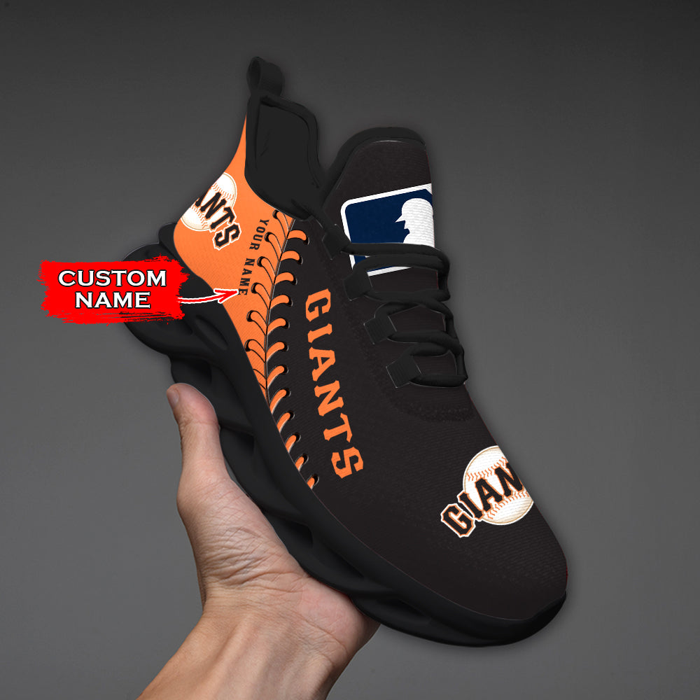 Ideafootwear San Francisco Giants MLB Max Soul Shoes Sneakers For Men And Women
