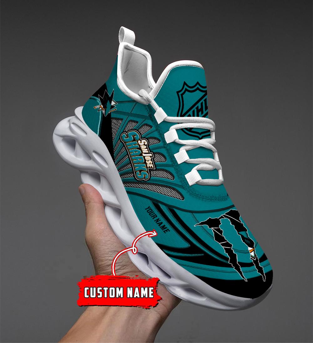 Ideafootwear San Jose Sharks Max Soul Shoes Sneakers For Men And Women