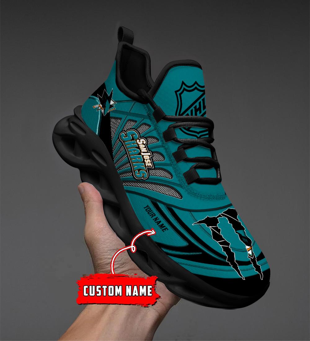 Ideafootwear San Jose Sharks Max Soul Shoes Sneakers For Men And Women