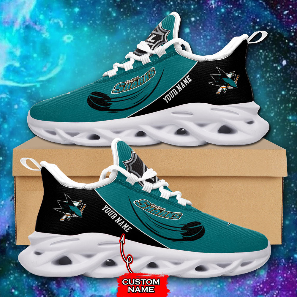 Ideafootwear San Jose Sharks NHL Max Soul Shoes Sneakers For Men And Women