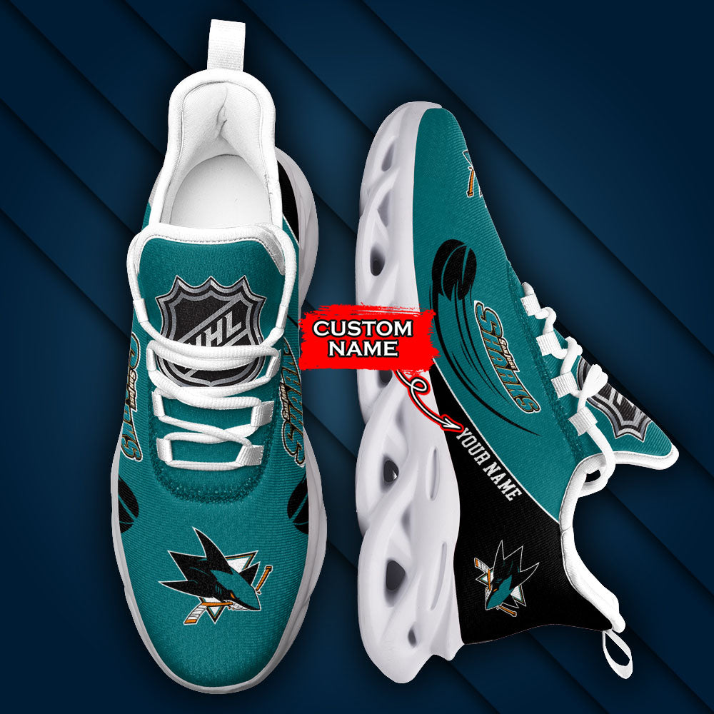 Ideafootwear San Jose Sharks NHL Max Soul Shoes Sneakers For Men And Women