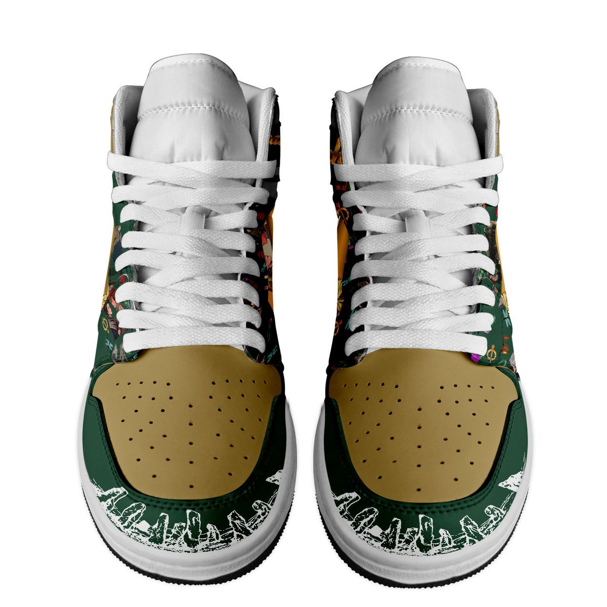 Ideafootwear Sassenach AJ1 High Sneakers Shoes For Men And Women