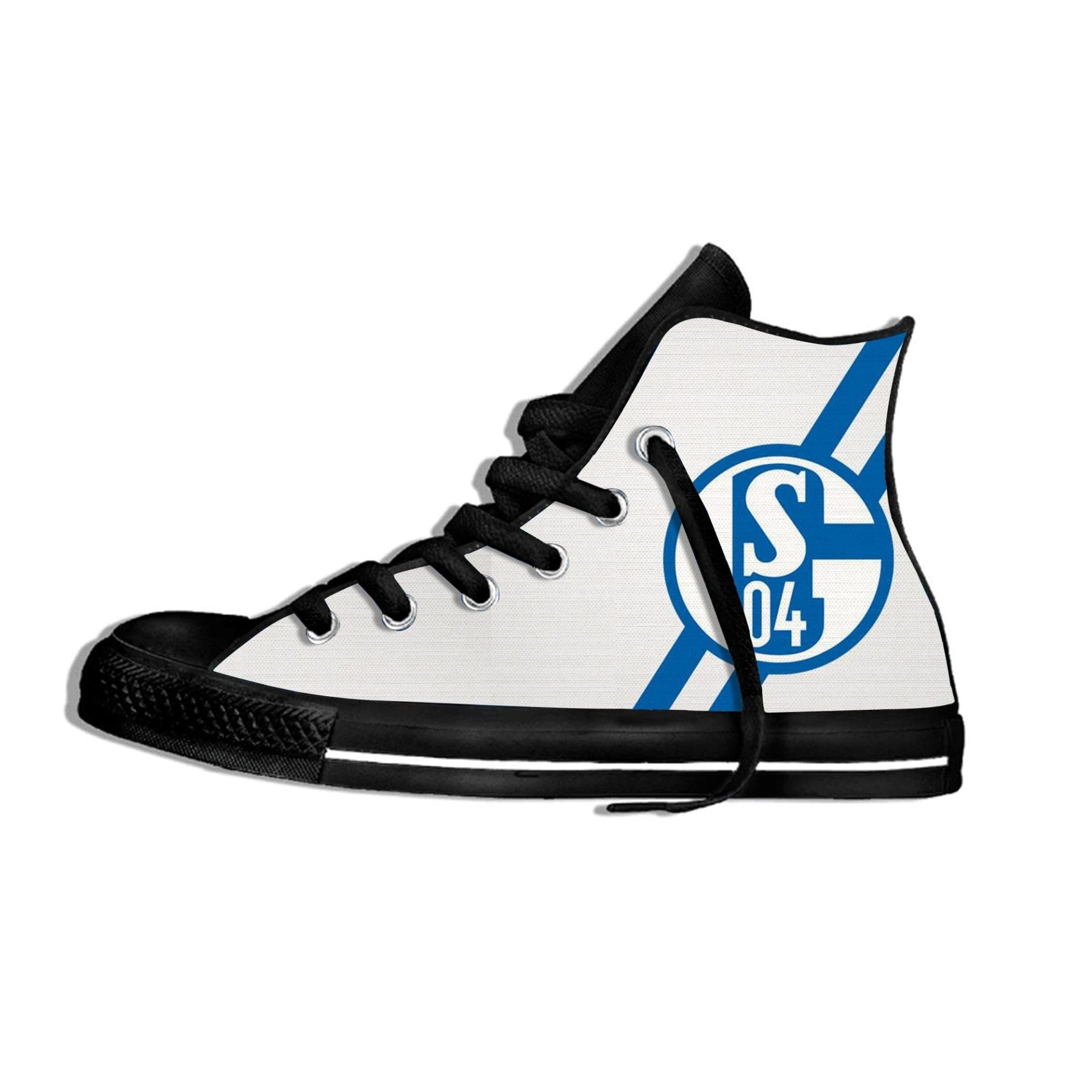 Ideafootwear Schalke High Top Canvas Sneakers Shoes For Men And Women
