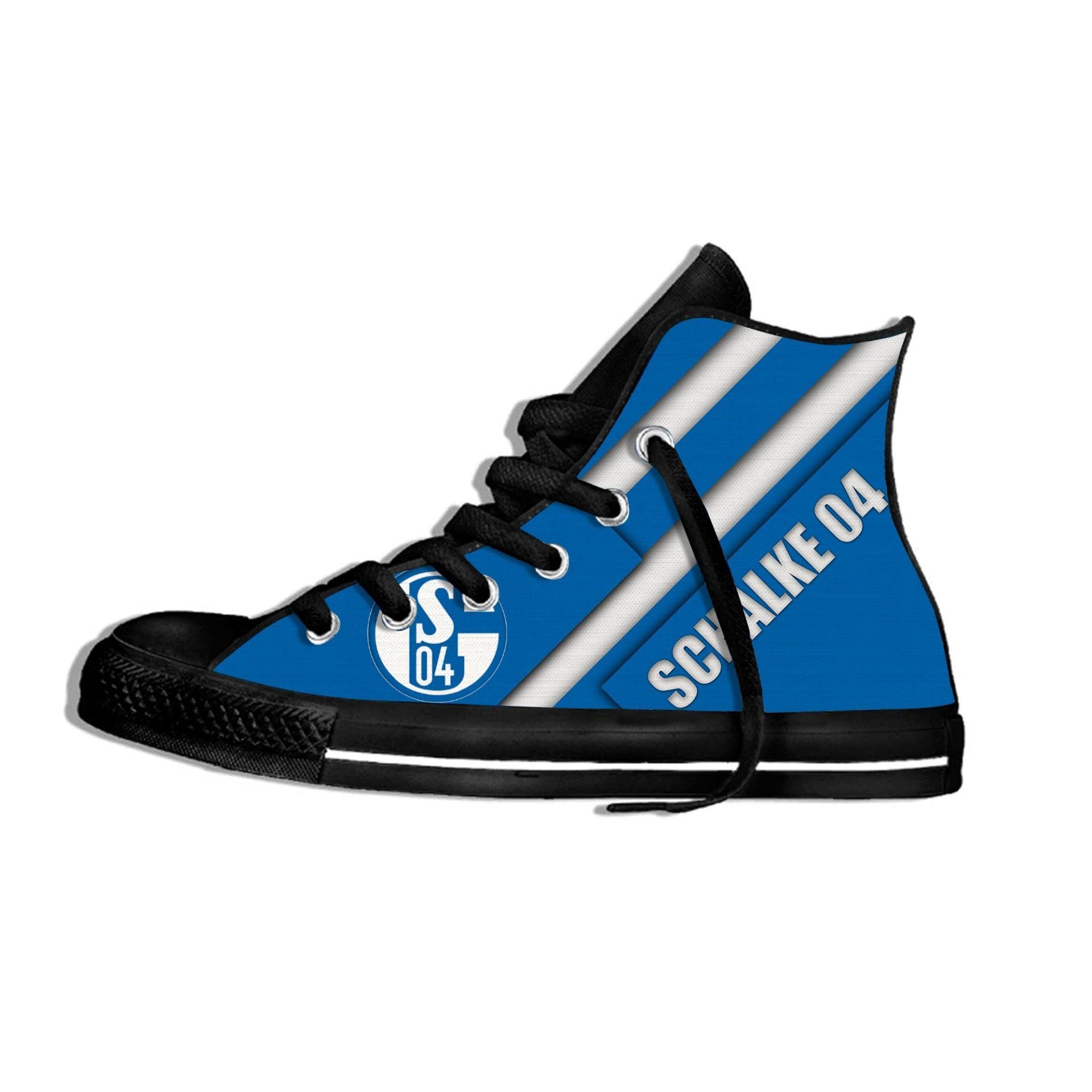 Ideafootwear Schalke High Top Canvas Sneakers Shoes For Men And Women