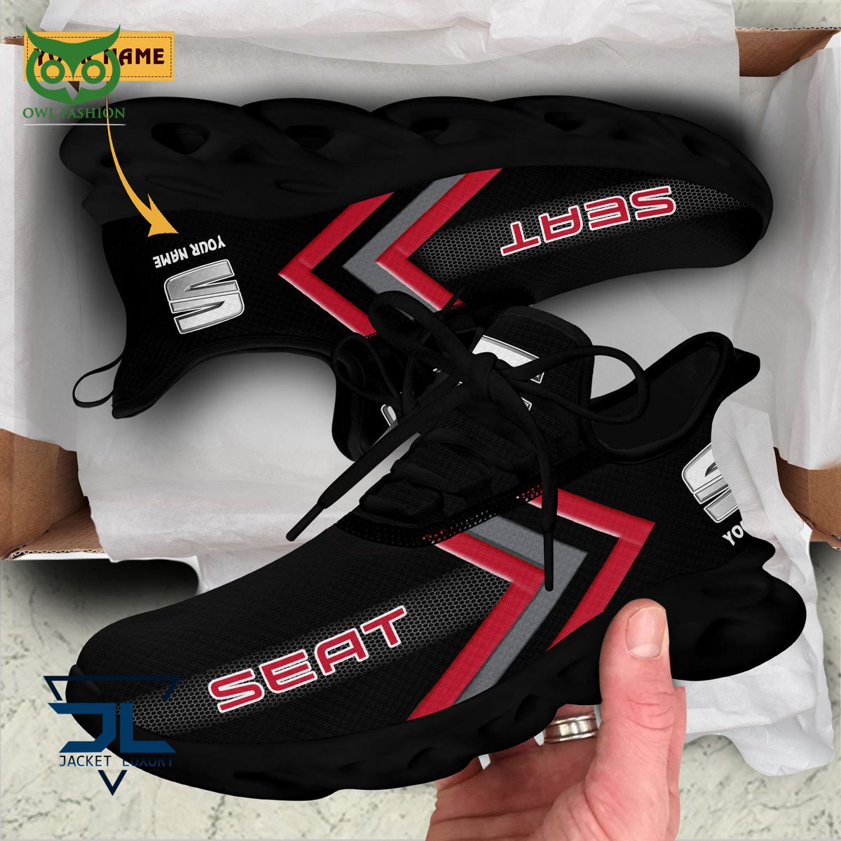 Ideafootwear SEAT Automobile Max Soul Shoes Sneakers For Men And Women