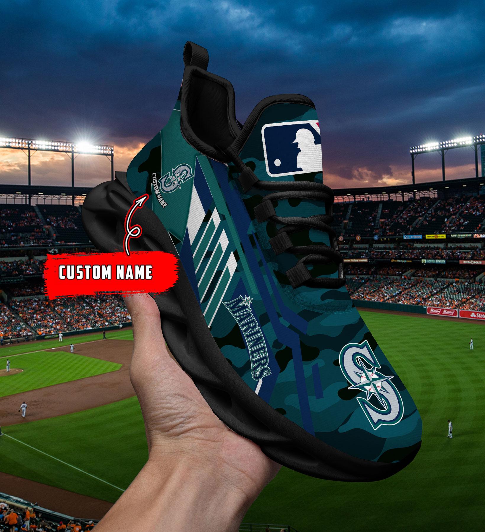 Ideafootwear Seattle Mariners Max Soul Shoes Sneakers For Men And Women