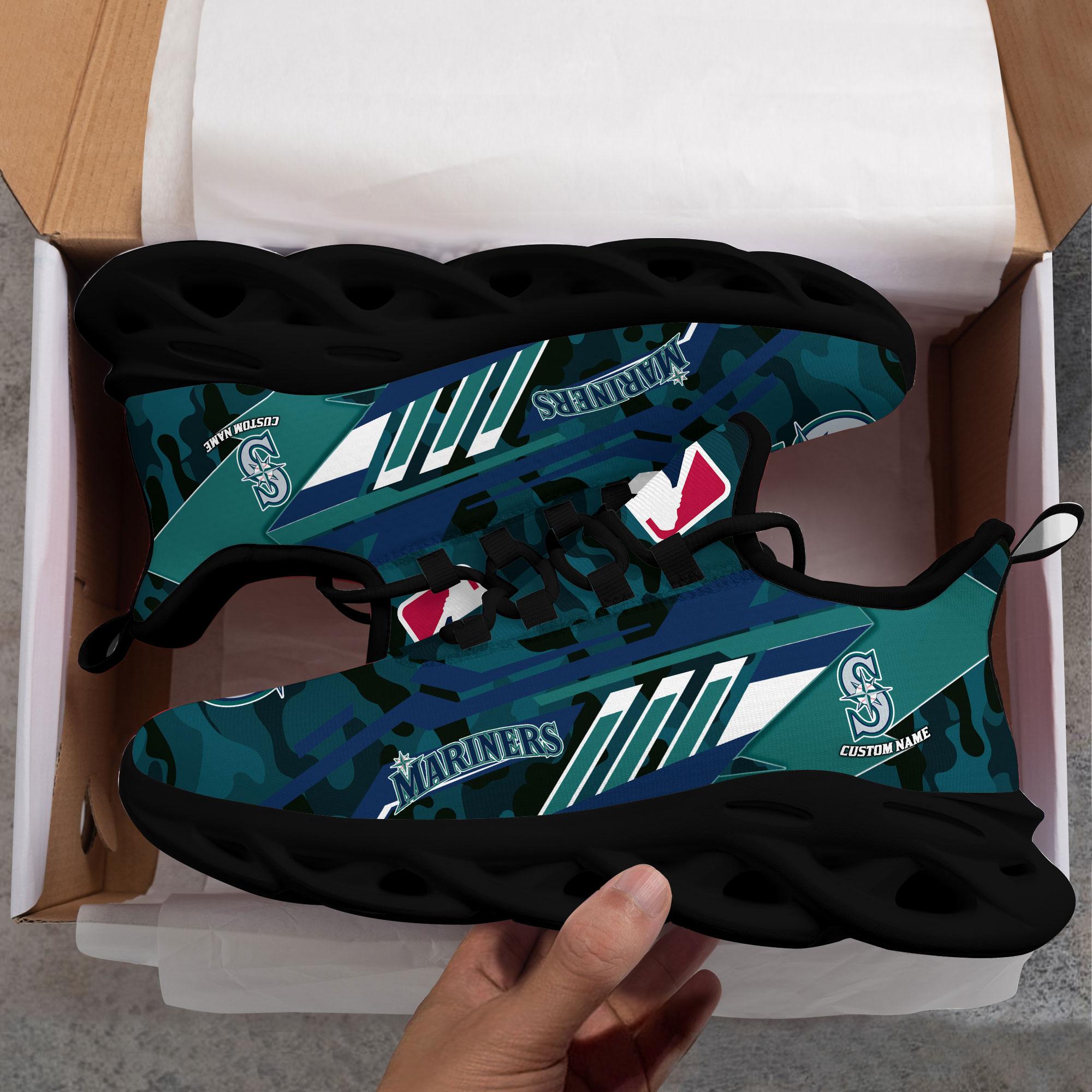 Ideafootwear Seattle Mariners Max Soul Shoes Sneakers For Men And Women