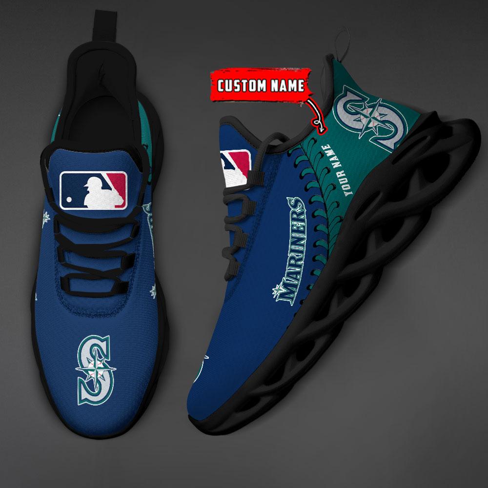 Ideafootwear Seattle Mariners Max Soul Shoes Sneakers For Men And Women