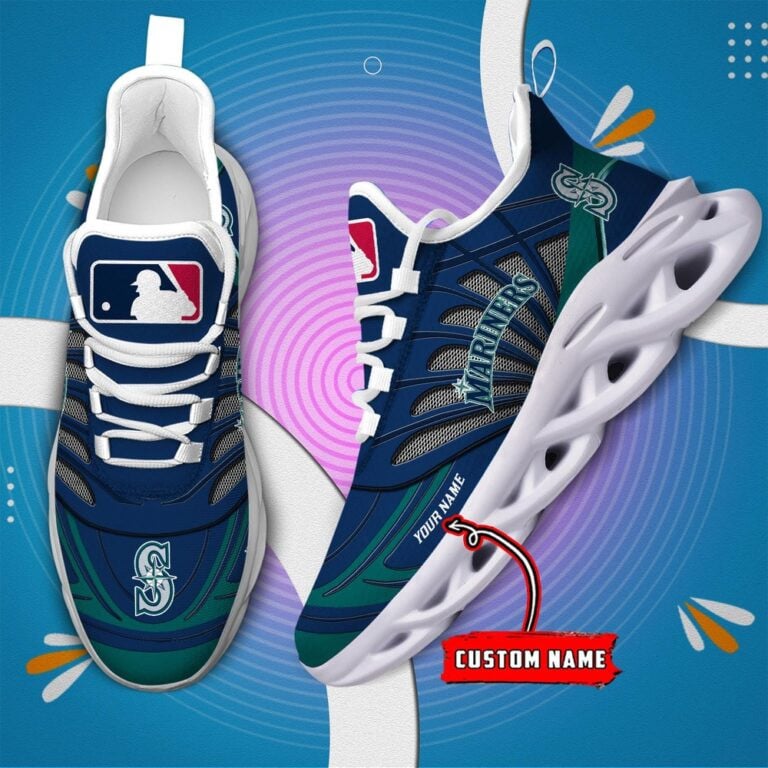 Ideafootwear Seattle Mariners Max Soul Shoes Sneakers For Men And Women